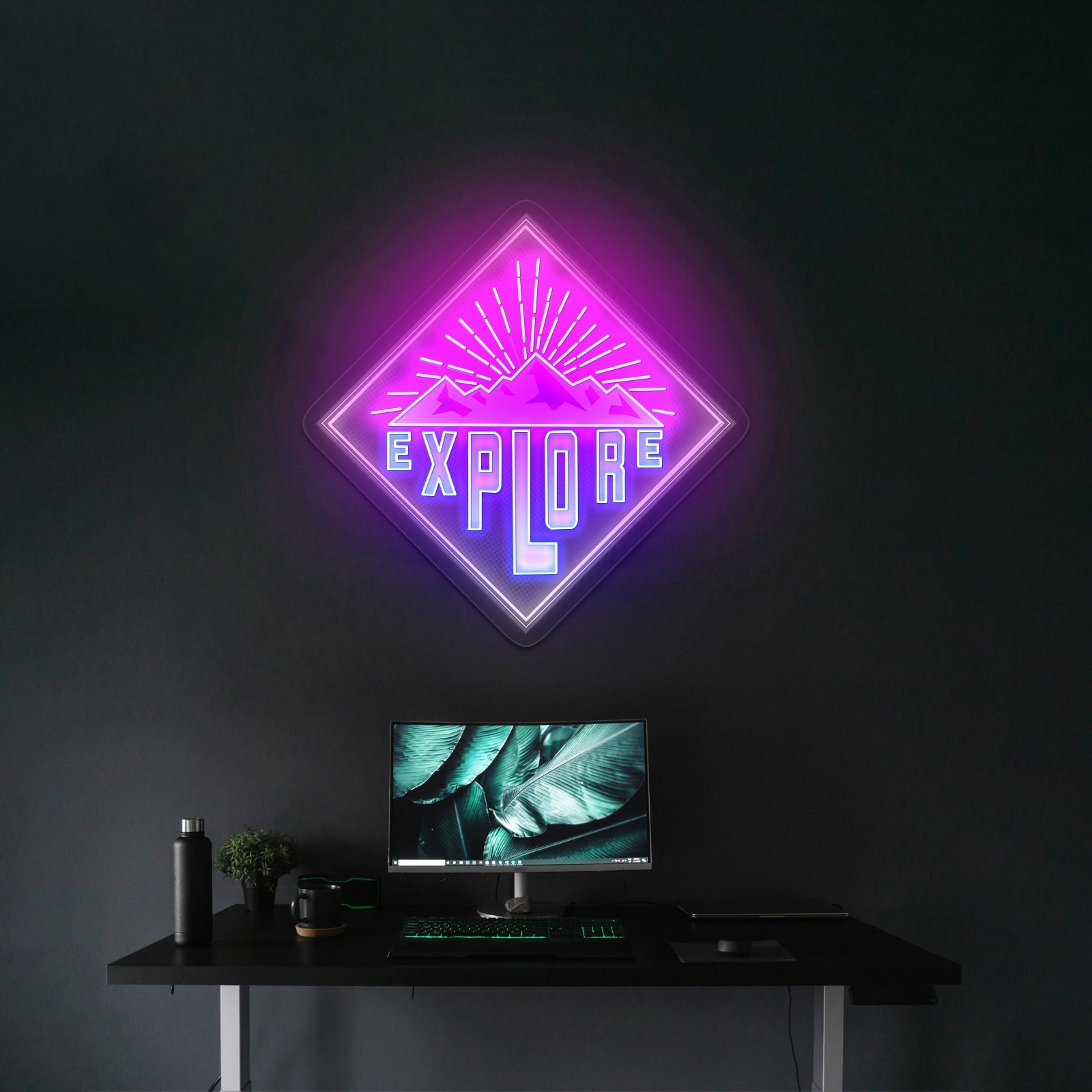 Explore Mountains Large Neon Signs - Shineneon