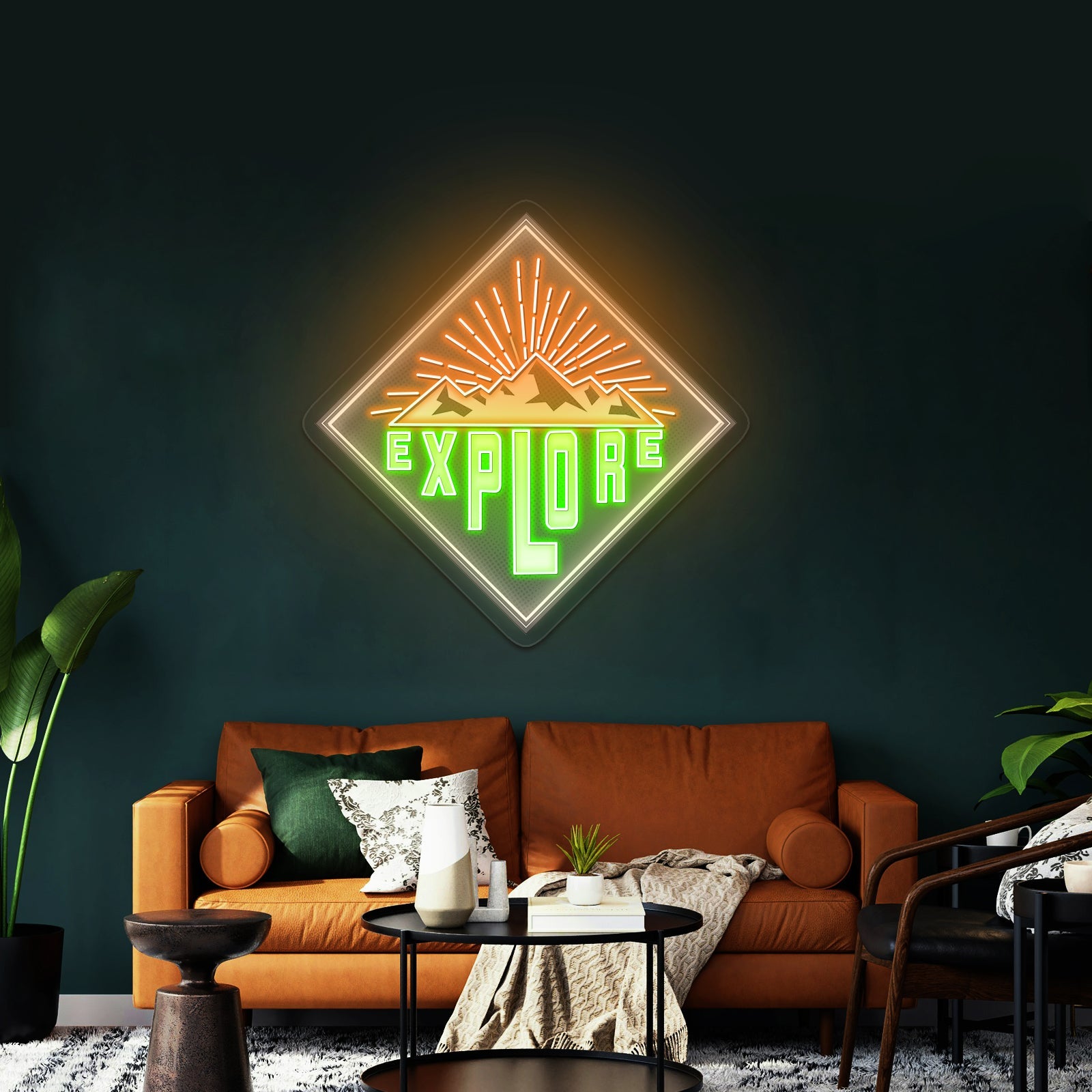 Explore Mountains Large Neon Signs - Shineneon