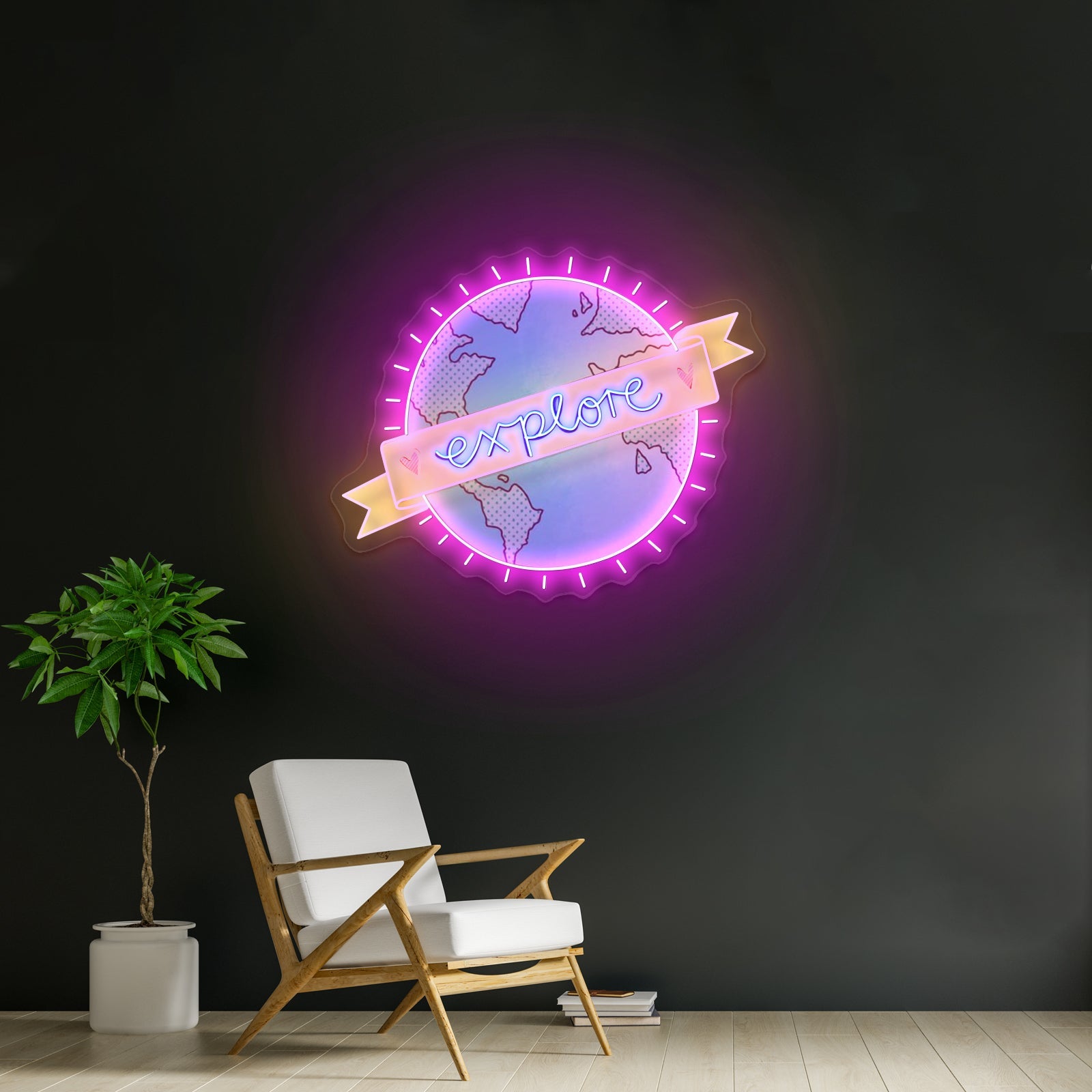 Explore World Neon Signs Custom Neon Light Sign - Shineneon