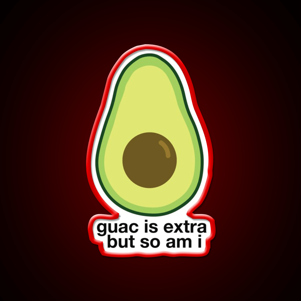 Extra Avocado Fast Food Led Neon Sign For Burger Place Rgb Color - Shineneon