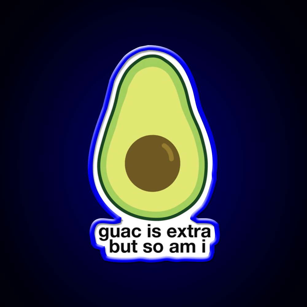 Extra Avocado Fast Food Led Neon Sign For Burger Place Rgb Color - Shineneon