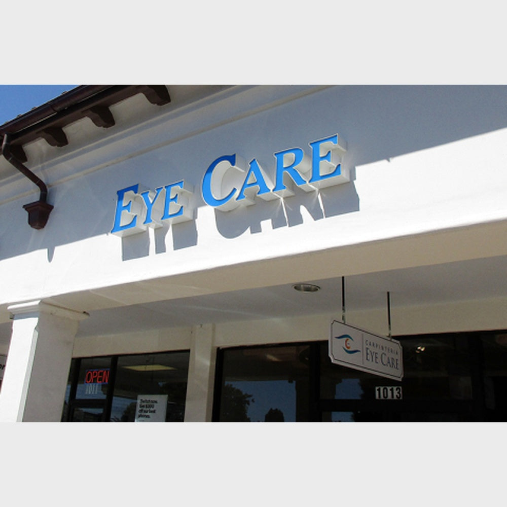 Eye Care 3D Frontlit Channel Letters Led Light Sign