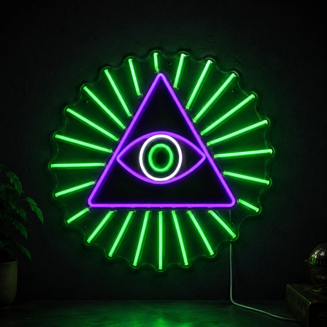 Eye Triangle Neon Sign LED Neon Sign high-converting product image