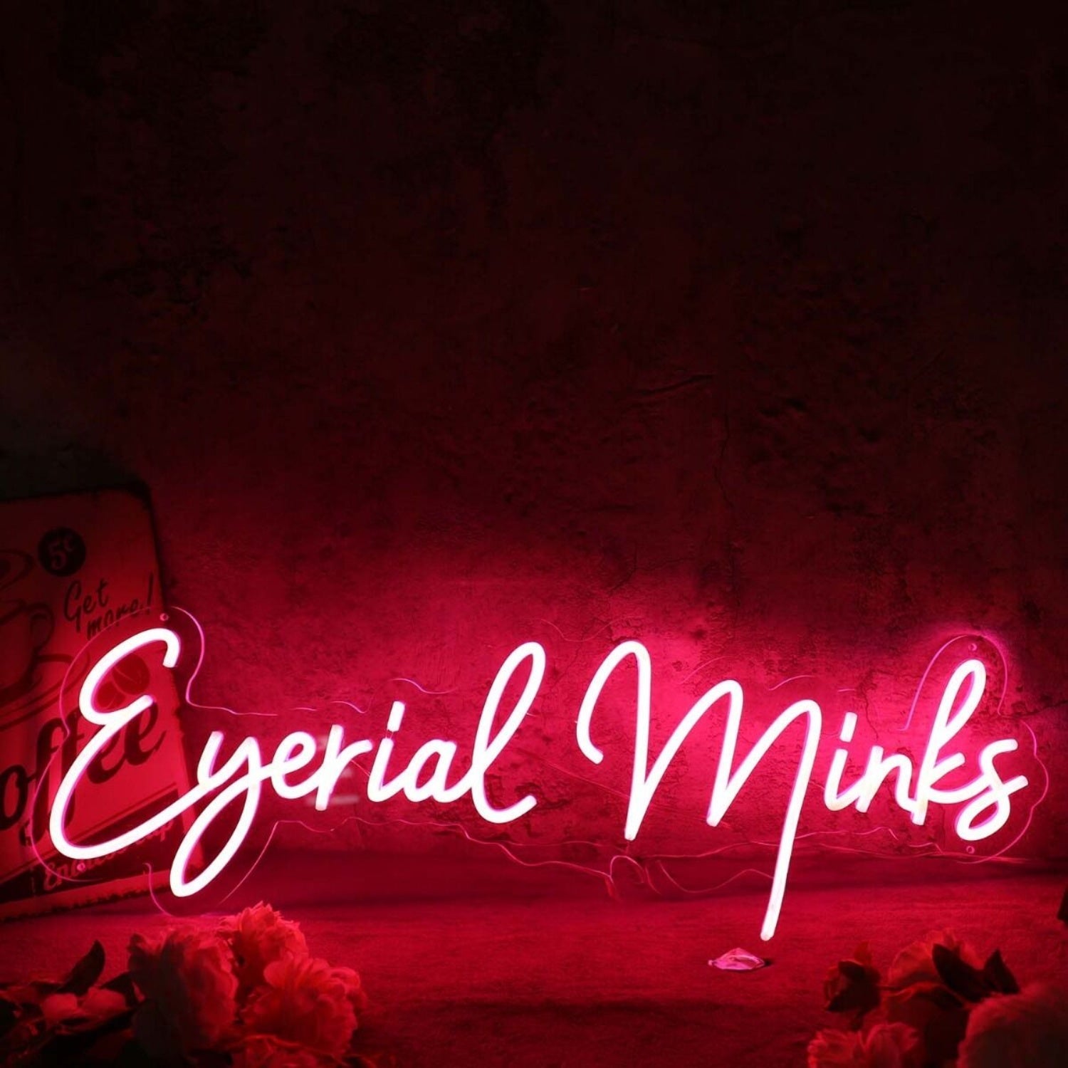 Eyerial Minks Red Led Neon Sign - Shineneon