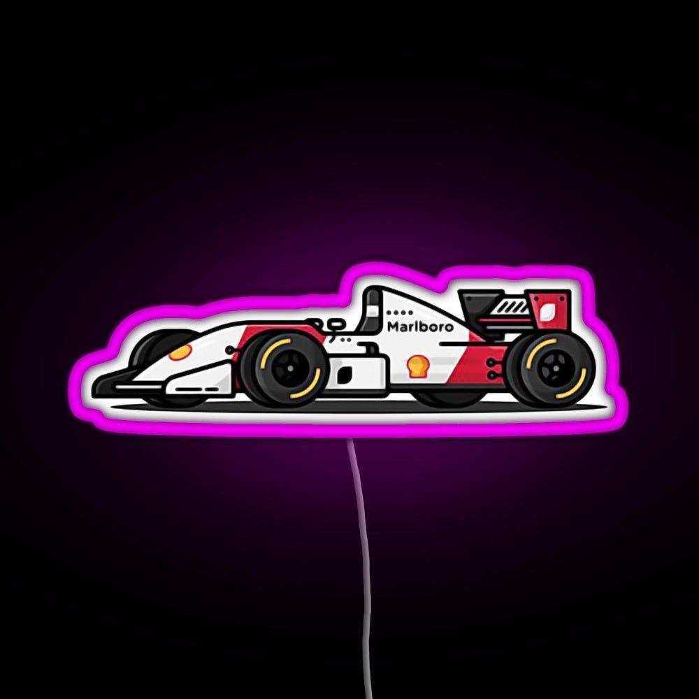 F1 Car Rgb Led Neon Sign Pop Wall Art - Shineneon