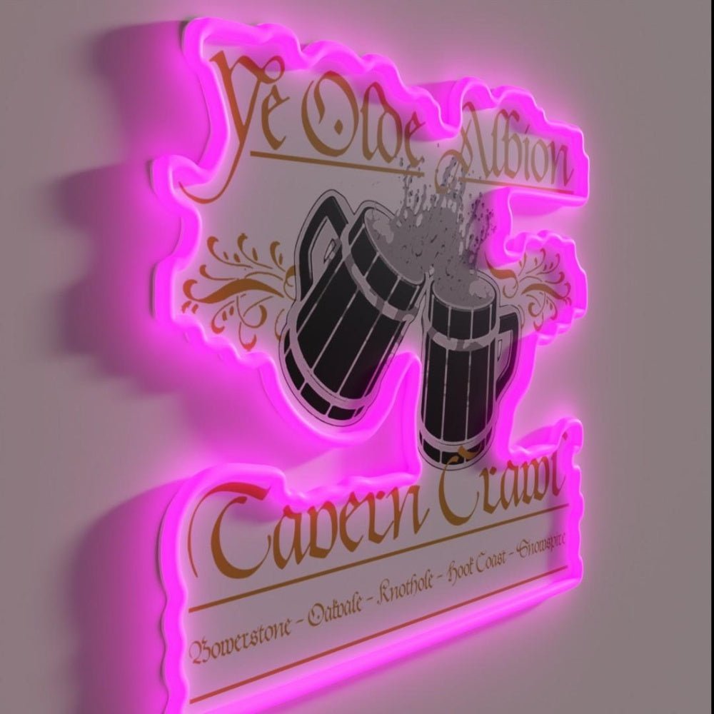 Fable Albion Tavern Crawl Rgb Led Neon Sign - Shineneon