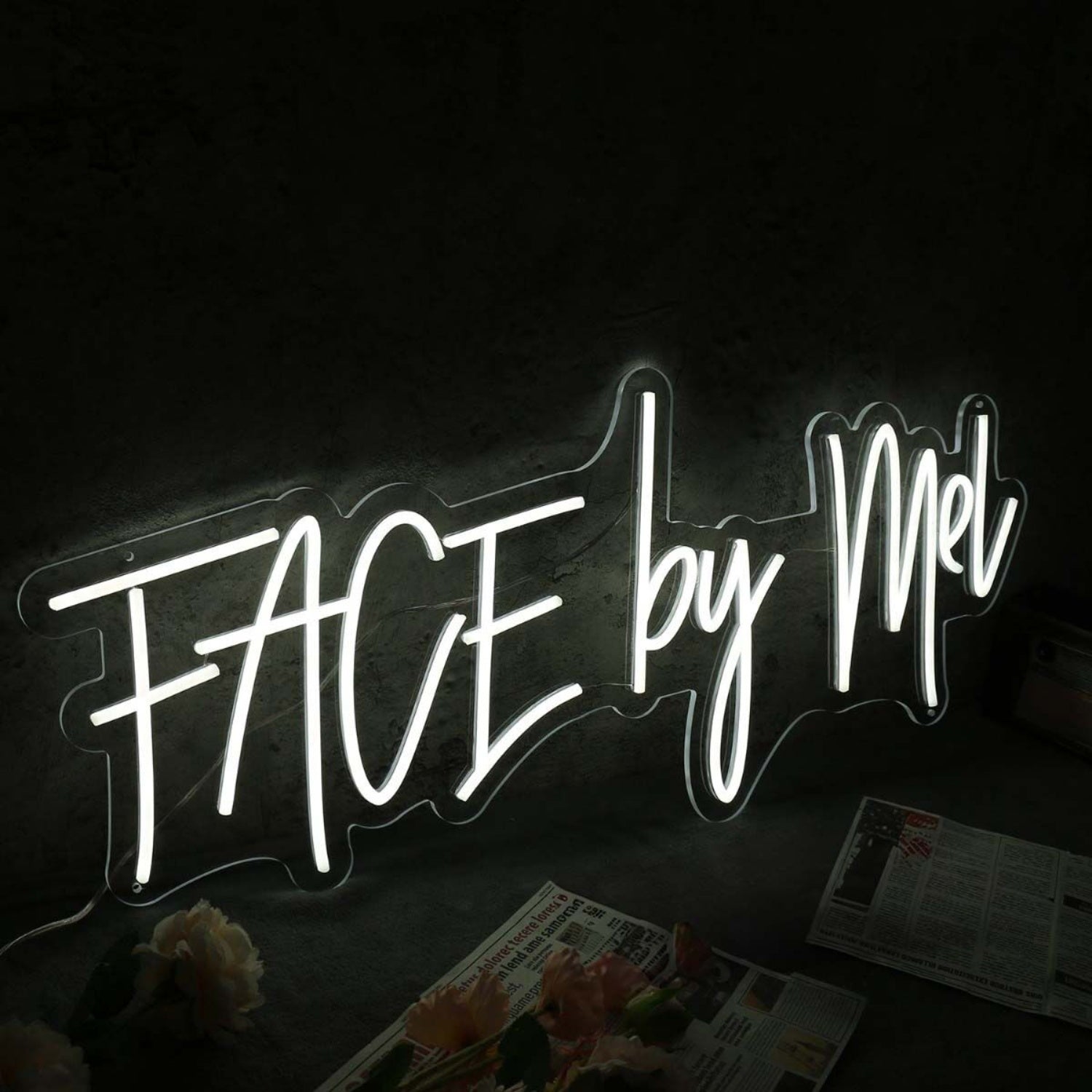 Face By Mel White Led Neon Sign - Shineneon