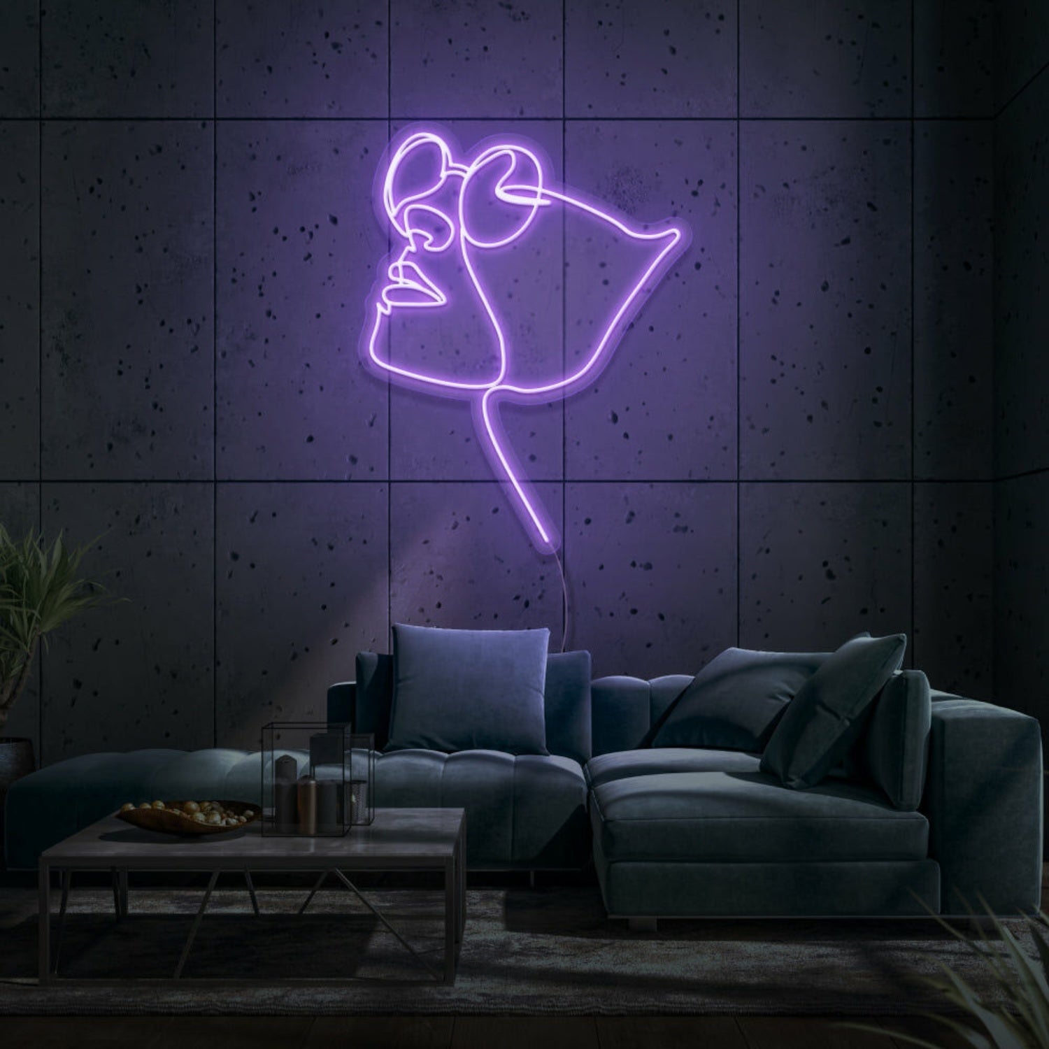Face With Glasses Led Sign - Shineneon