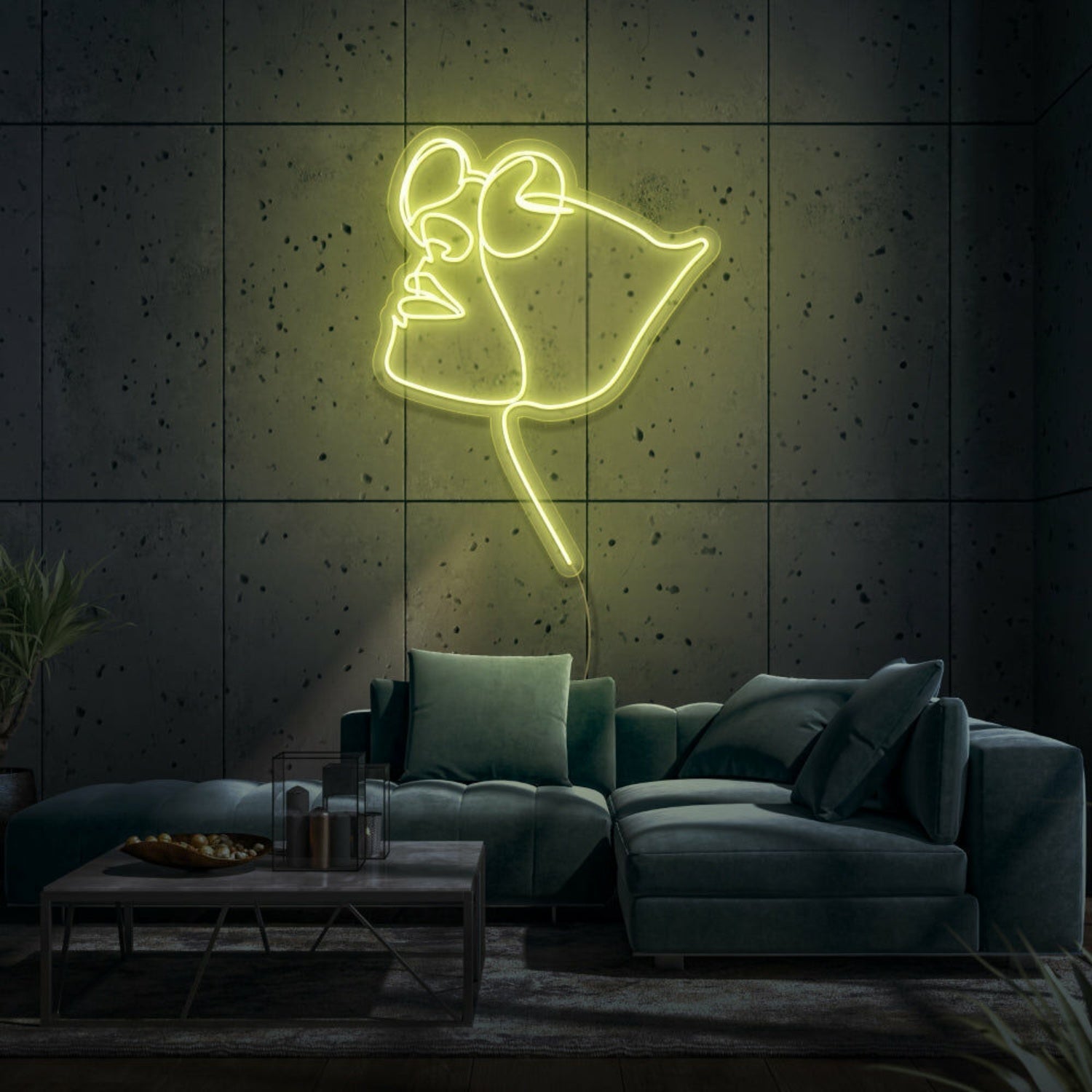 Face With Glasses Led Sign - Shineneon