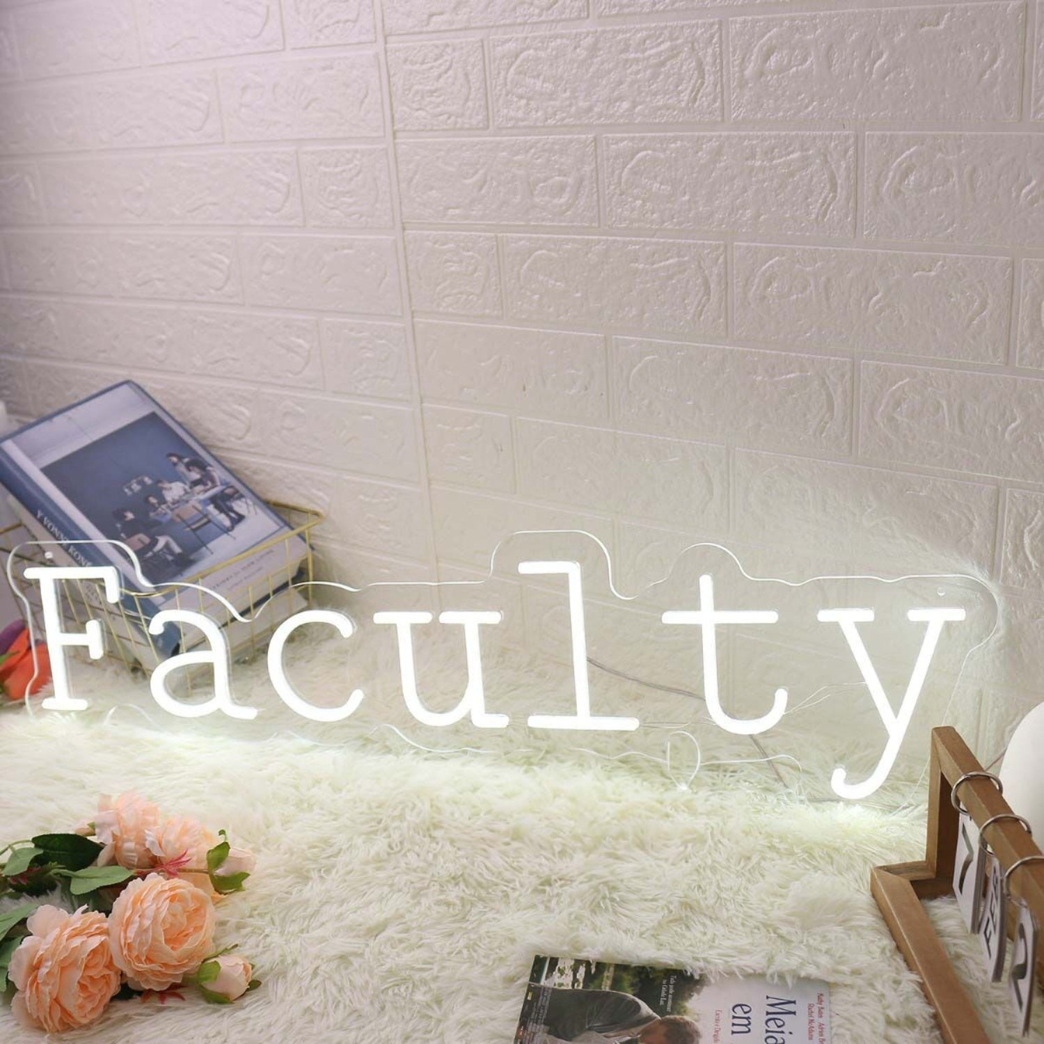 Faculty White Led Neon Sign - Shineneon