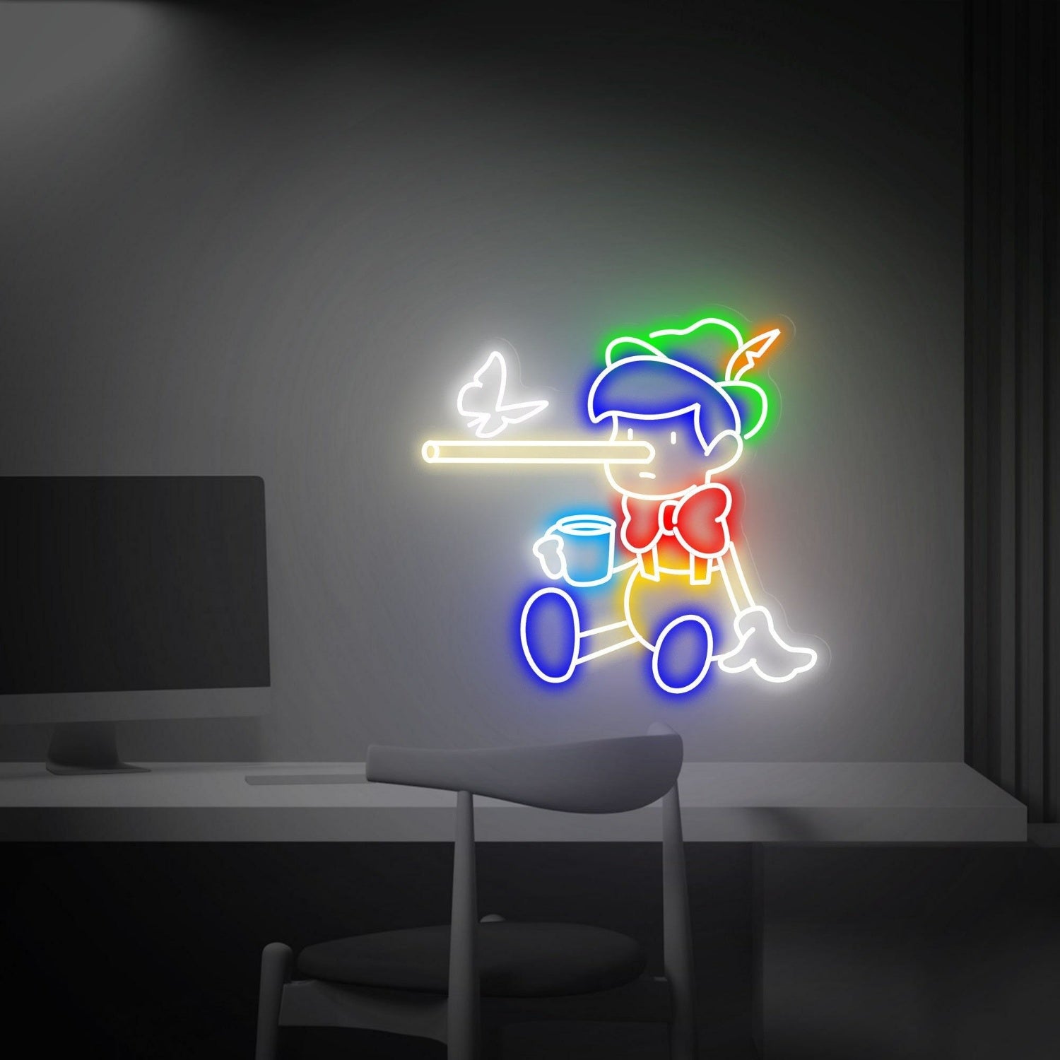 Fairy Tale Dreams Pinocchio Led Neon Sign Kids Rooms | Shineneon