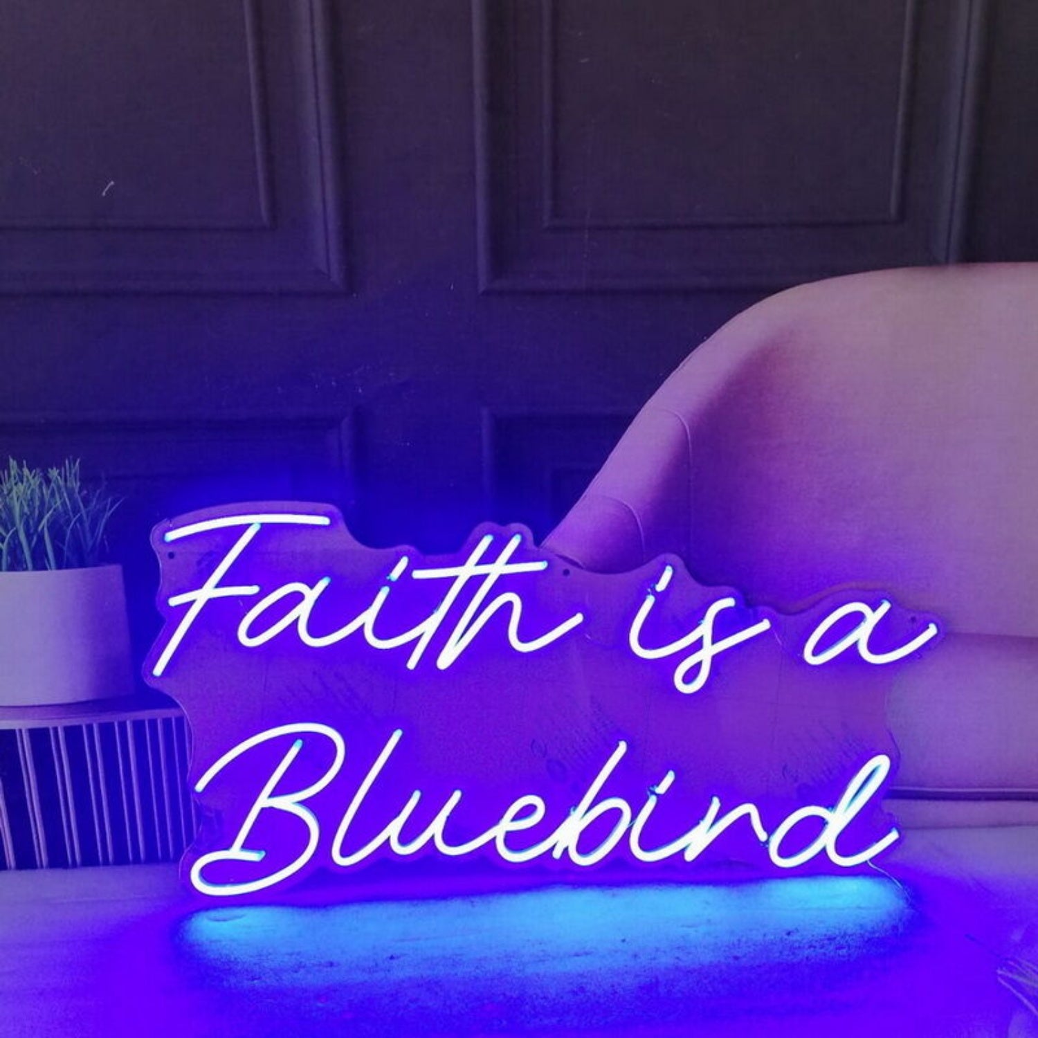 Faith Is A Bluebird Neon Sign | Shineneon