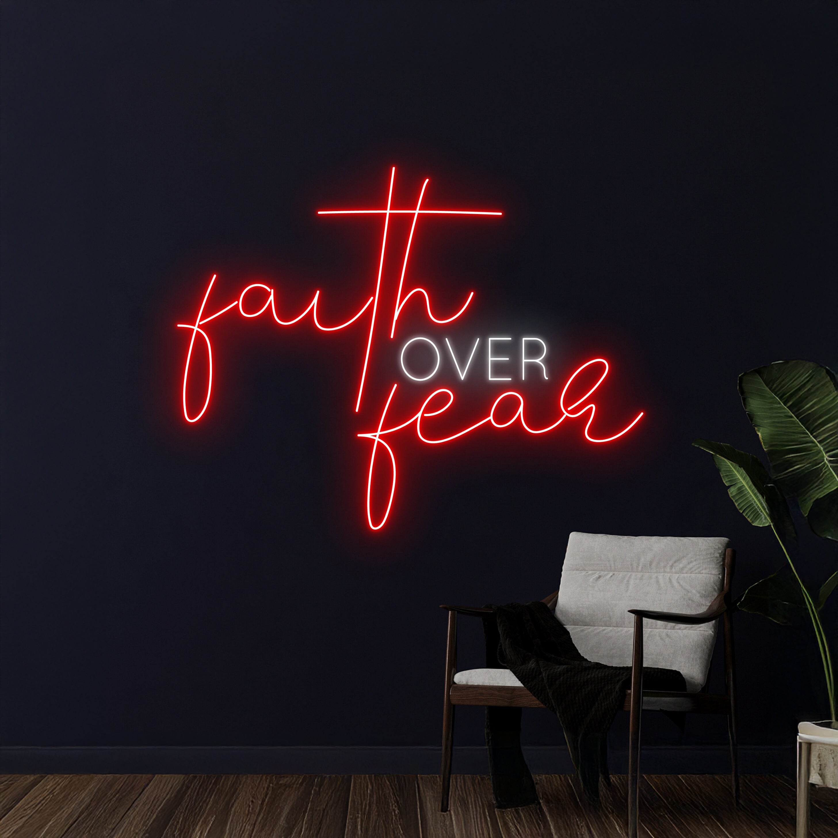 Faith Over Fear Led Neon Sign | Shineneon