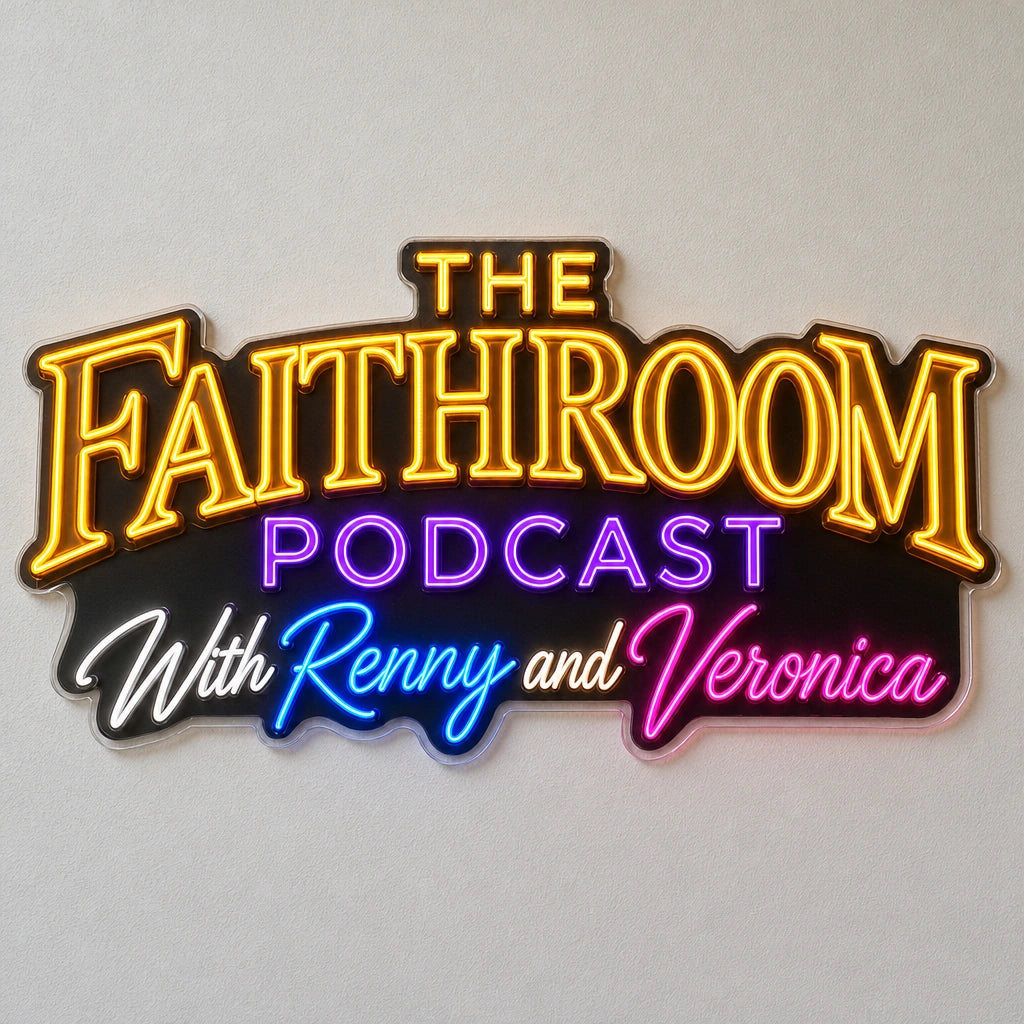 Faithroom Podcast Custom LED Neon Sign | 6054ccb75179975a0befc52c14ca04afb03c454e88ac4290d8f5a19d088ac8a5 | natural_light