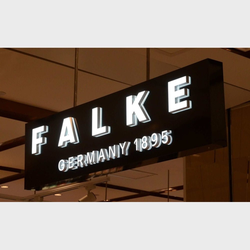Falke 3D Frontlit And Backlit Channel Letter Led Light Sign - Shineneon