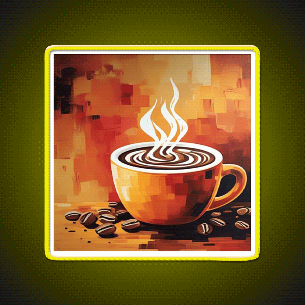 Fall In Love Cafe Led Neon Sign Espresso Bar Art Rgb Color