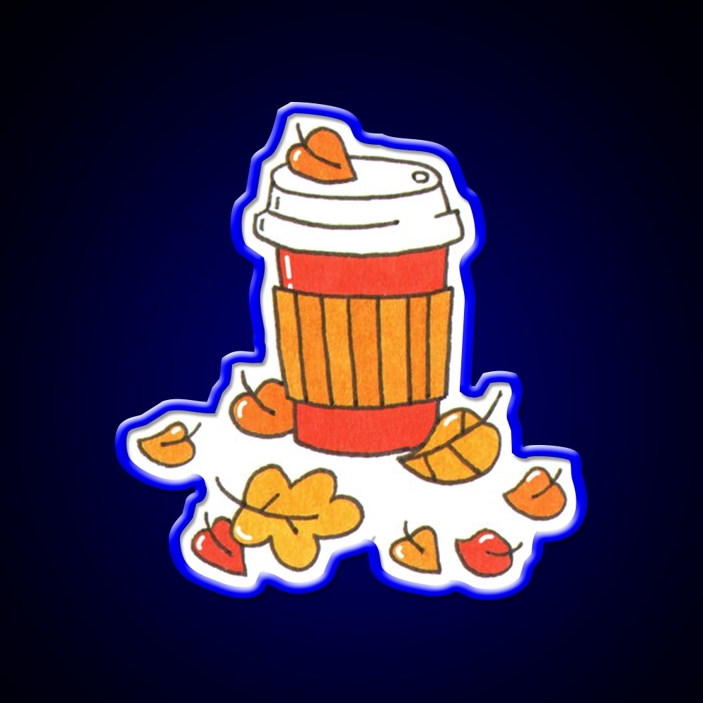 Fall Vibes Cafe Led Neon Sign Espresso Bar Art Bakery Wall Art Rgb Color