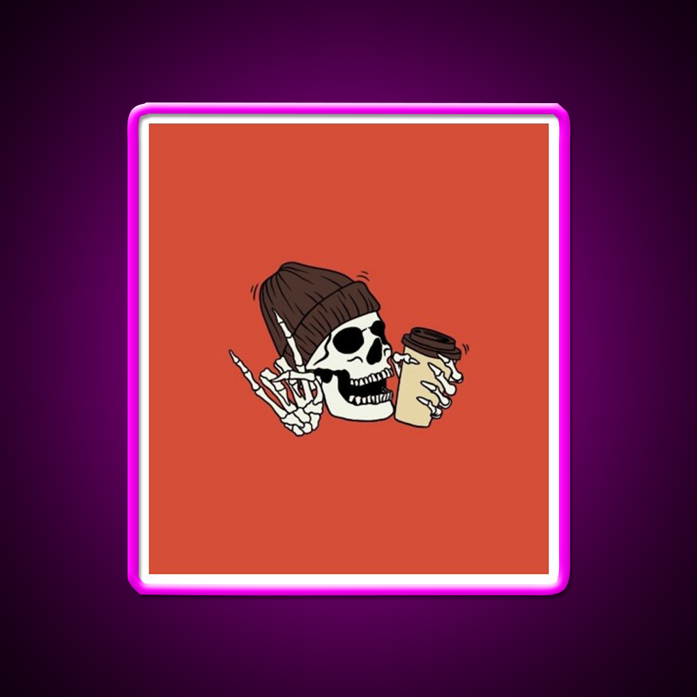 Fall Vibes Cafe Led Neon Sign Espresso Bar Art For Coffee Shop Rgb Color