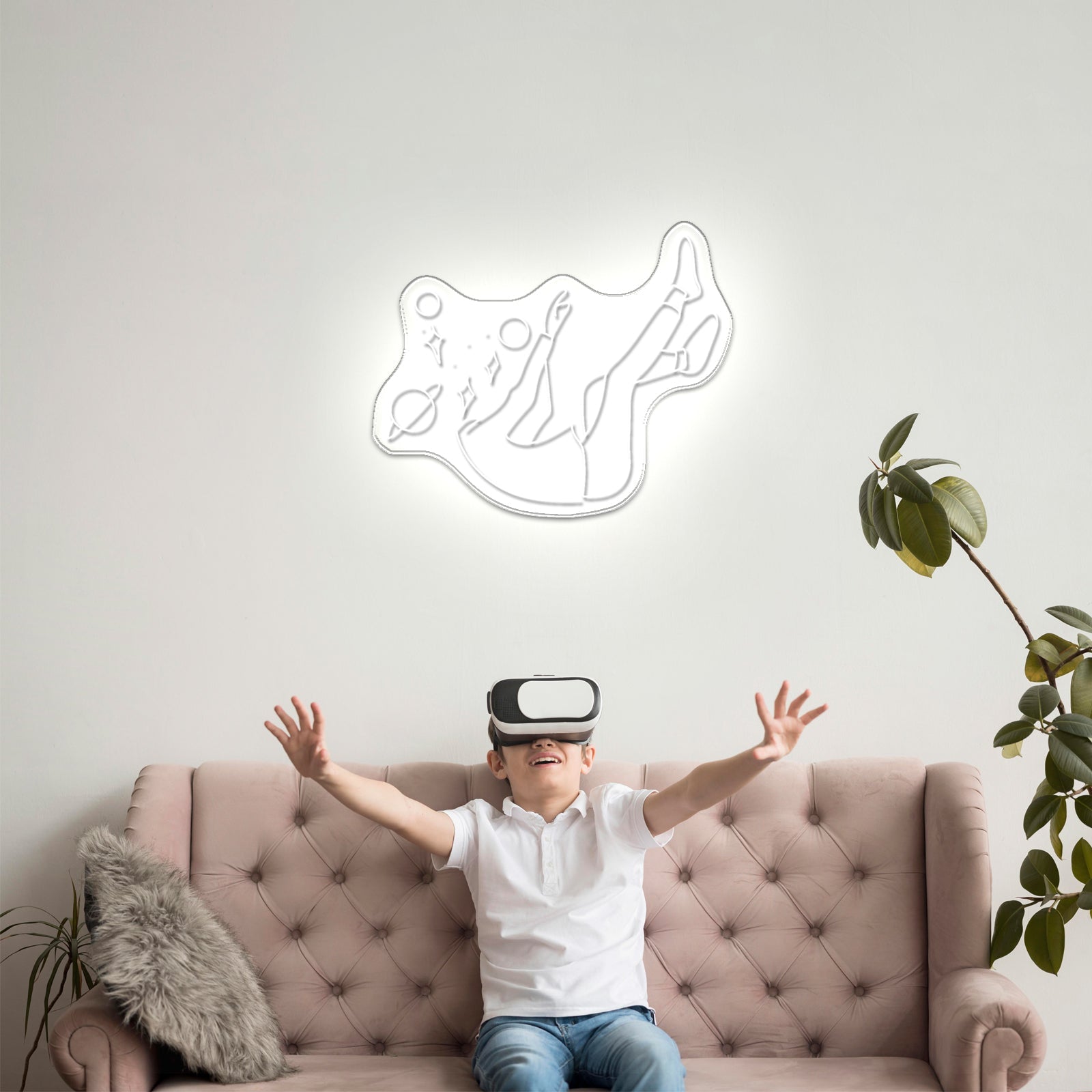 Falling Into Space Neon Sign Large Led Signs - Shineneon