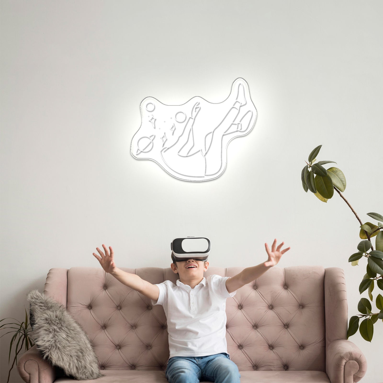 Feeline Astronaut Chilling Led Neon Sign Light Custom Led Signs