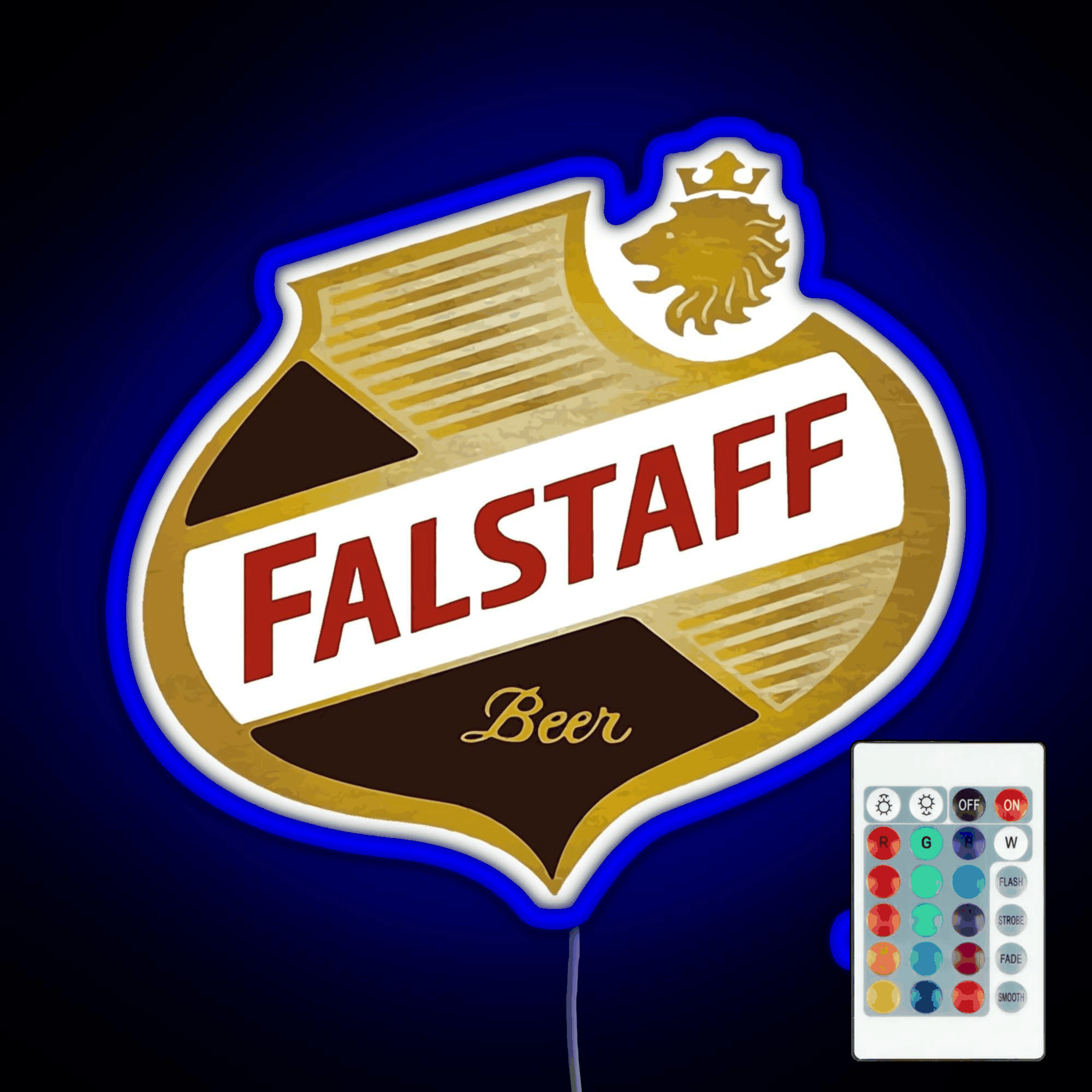 Falstaff Beer Shield Beer Retro Vintage Rgb Led Neon Sign Pop Wall Art