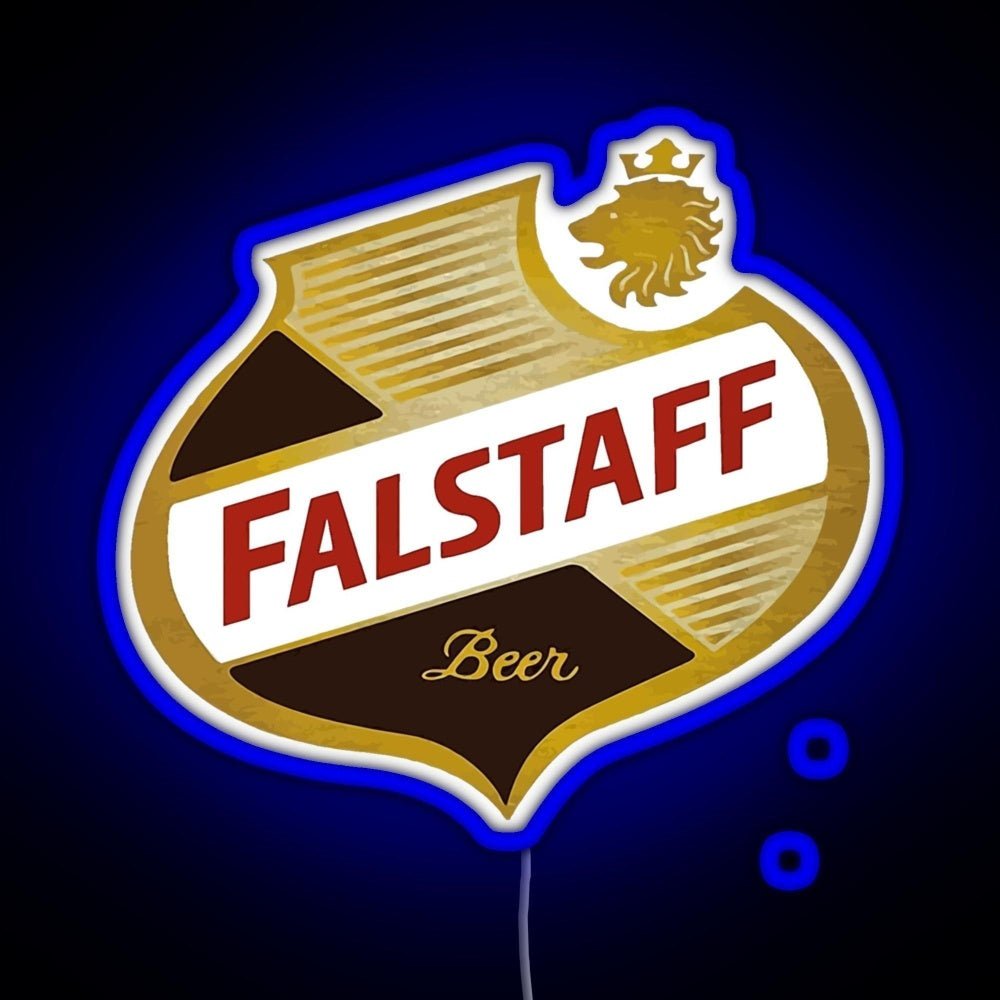 Falstaff Beer Shield Beer Retro Vintage Rgb Led Neon Sign Pop Wall Art - Shineneon