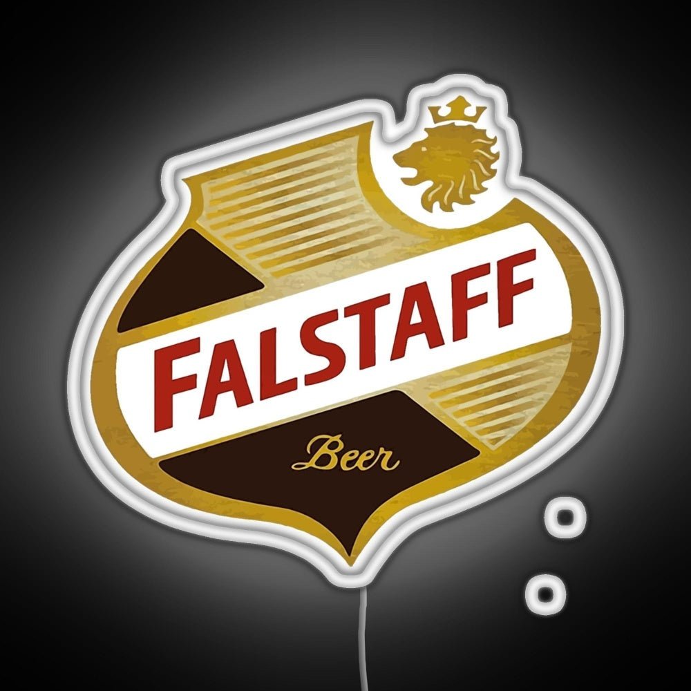 Falstaff Beer Shield Beer Retro Vintage Rgb Led Neon Sign Pop Wall Art - Shineneon