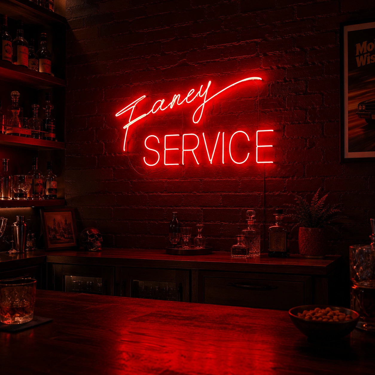 Fancy Service LED Neon Sign - 02 High-Converting Product Image