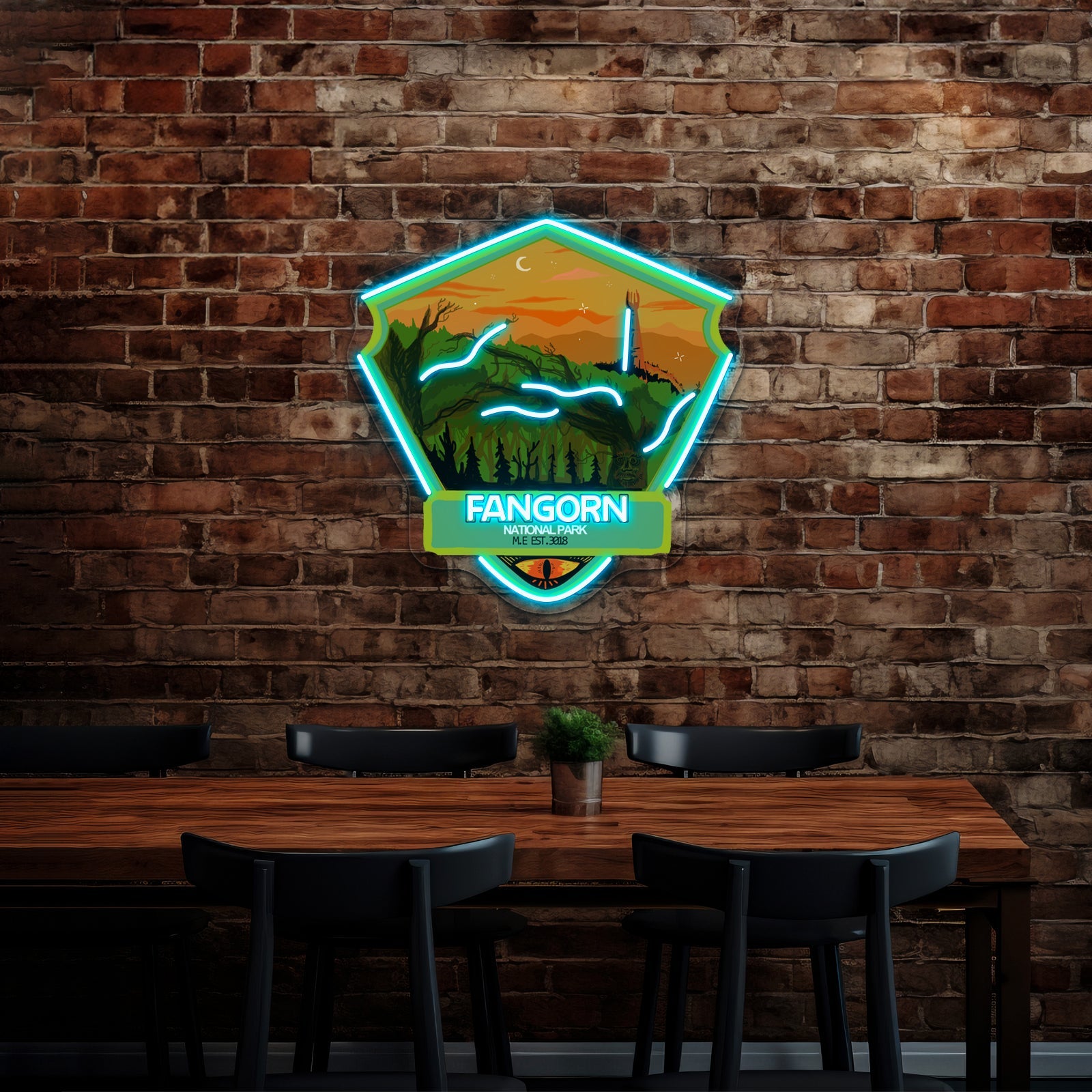 Fangorn Forest National Park Artwork Custom Neon Led Sign - Shineneon