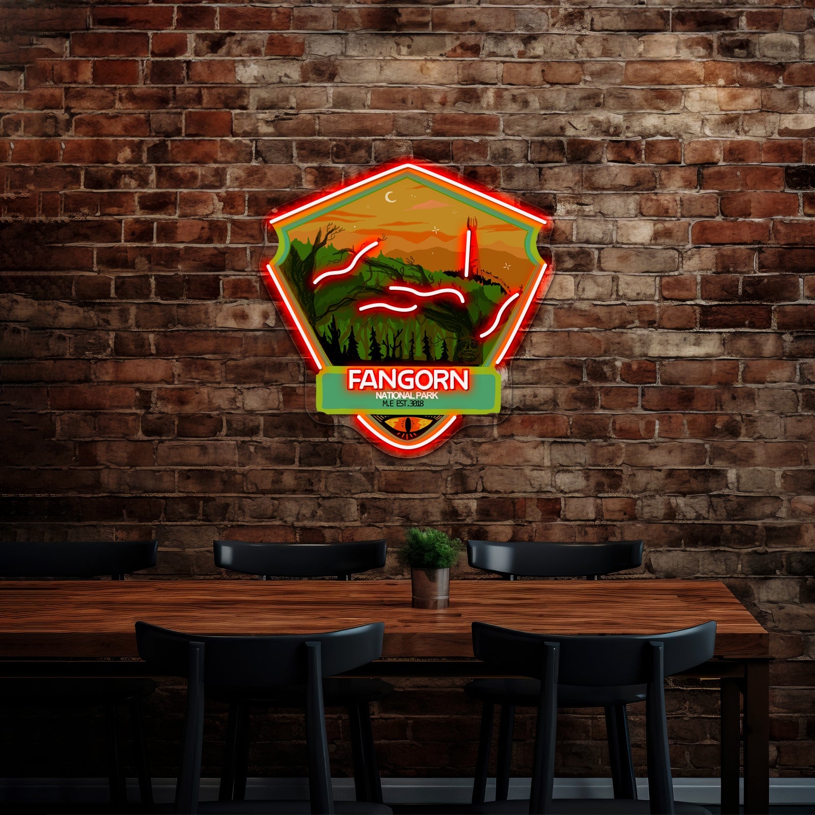 Fangorn Forest National Park Artwork Custom Neon Led Sign - Shineneon