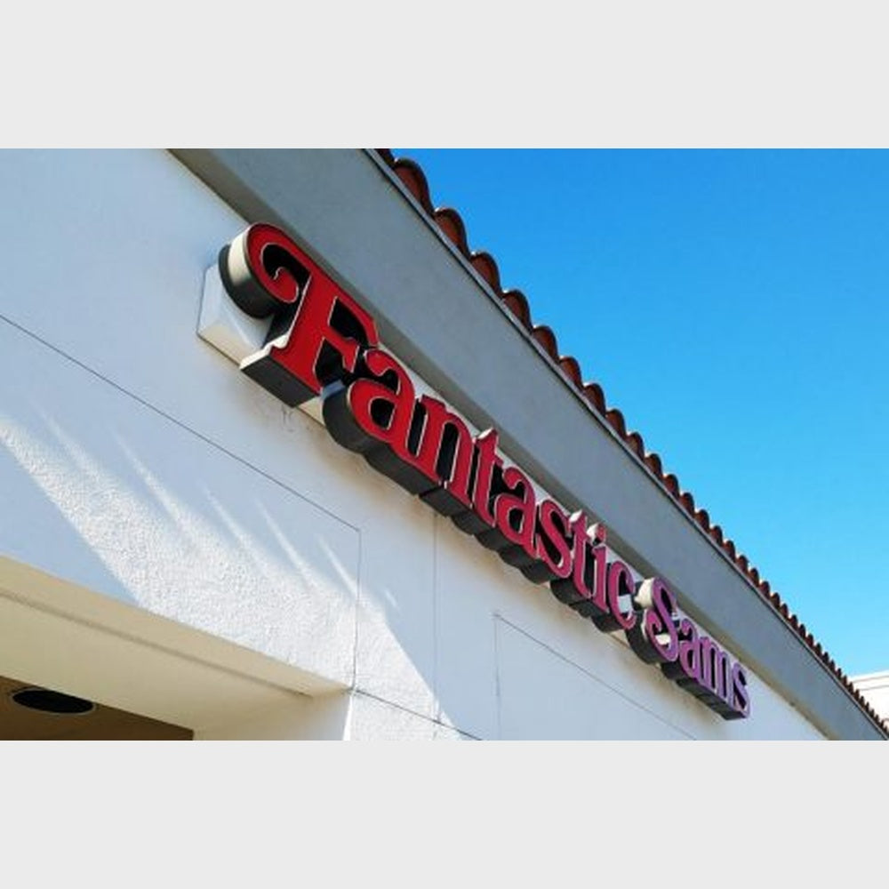 Fantastic Sams 3D Frontlit Channel Letters Led Light Sign