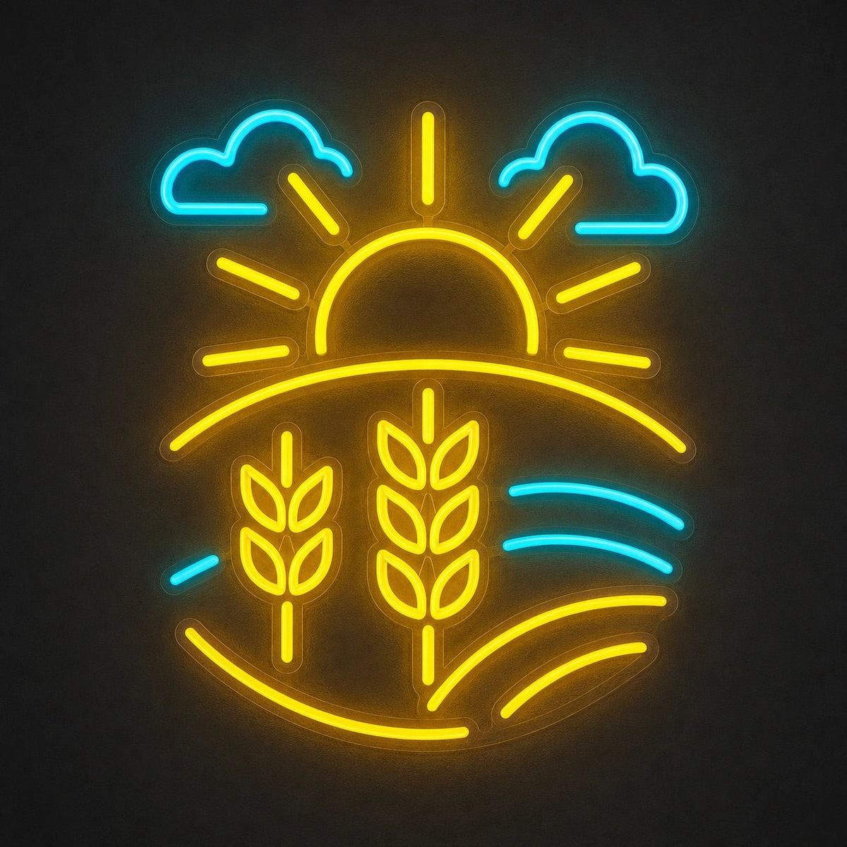 Farm Field Wheat LED Neon Sign Garage Neon Sign - Shineneon