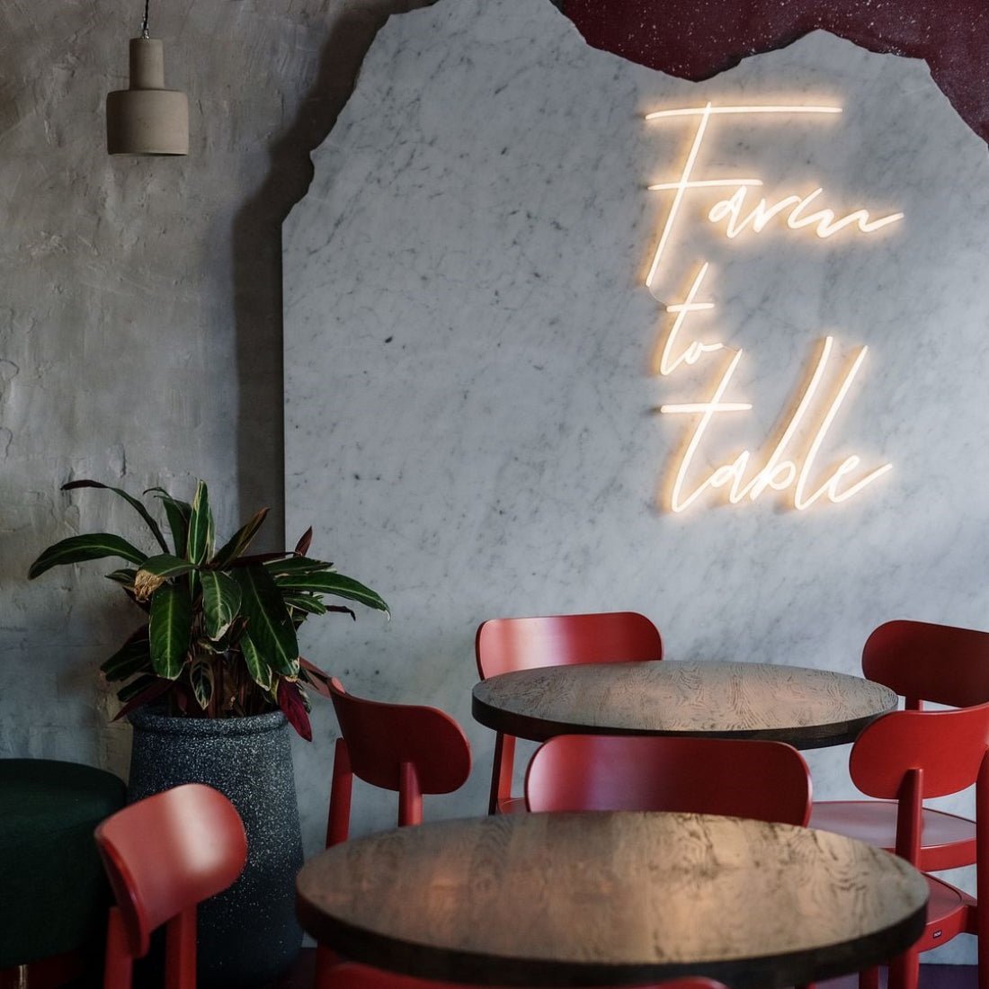 Farm To Table Led Sign Business Neon Sign - Shineneon