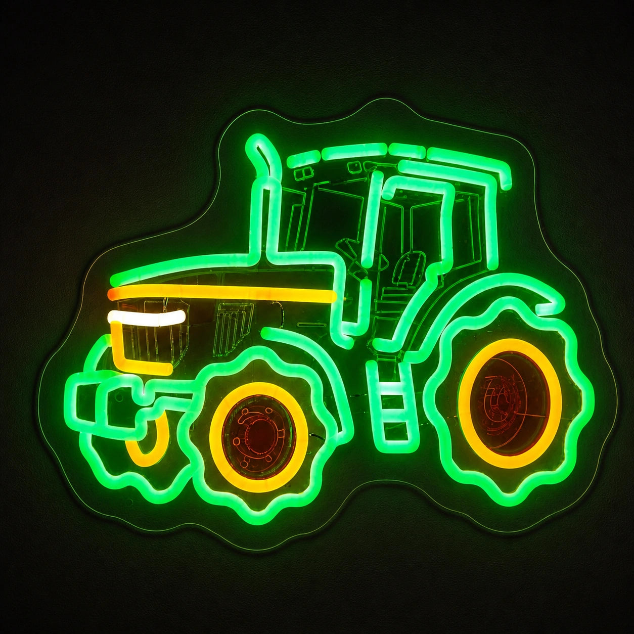 Farm Tractor Wheels Vintage LED Neon Sign main product image
