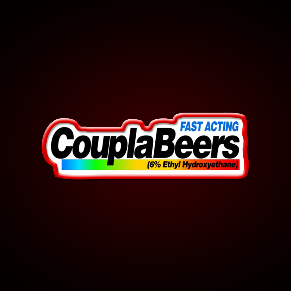 Fast Acting Couplabeers Snl Commercial Beer Bar Decor Led Neon Sign Rgb Color - LED neon sign view 10