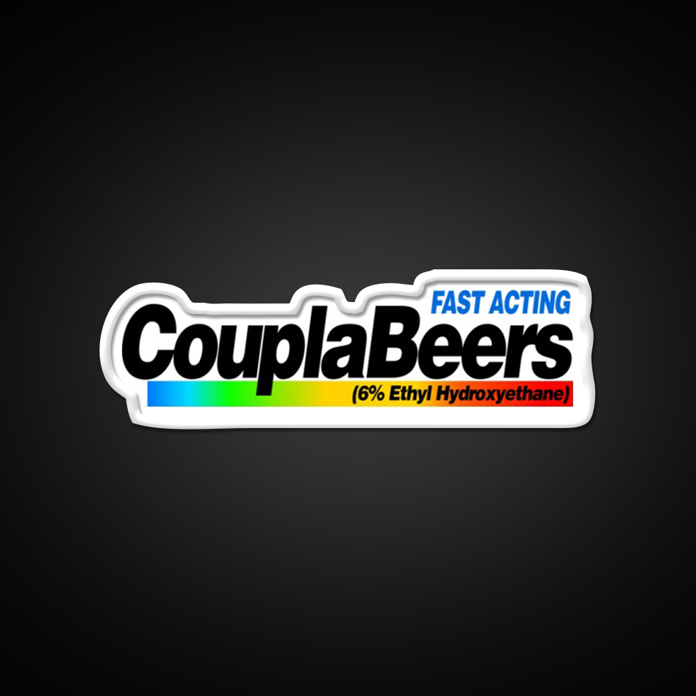Fast Acting Couplabeers Snl Commercial Beer Bar Decor Led Neon Sign Rgb Color - LED neon sign view 11