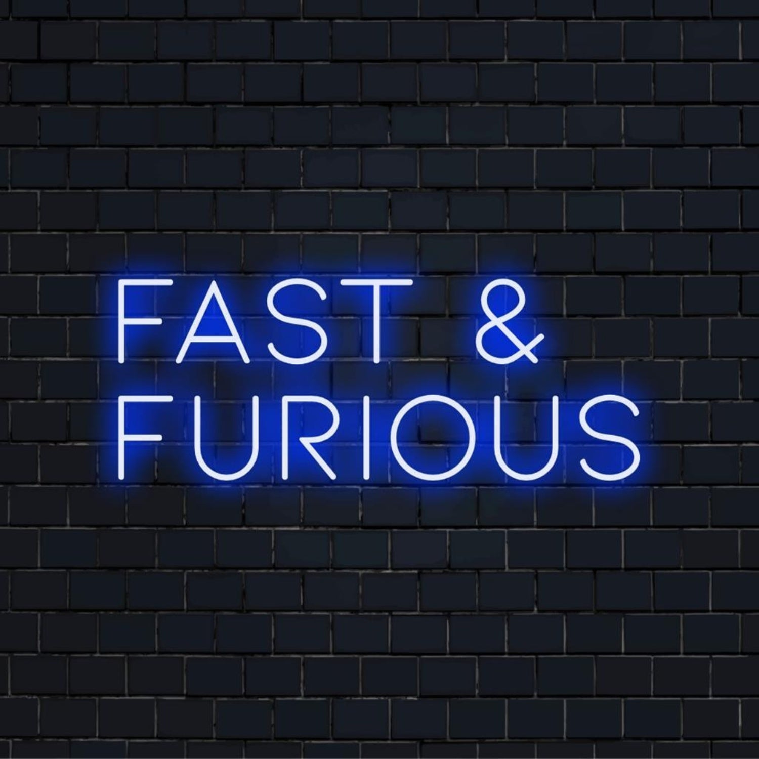 Fast And Furious Blue Led Neon Sign For Movie-Themed Bars And Venues | Shineneon