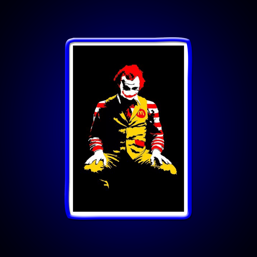 Fast Food Clown Killer Fast Food Led Neon Sign For Burger Place Rgb Color - Shineneon