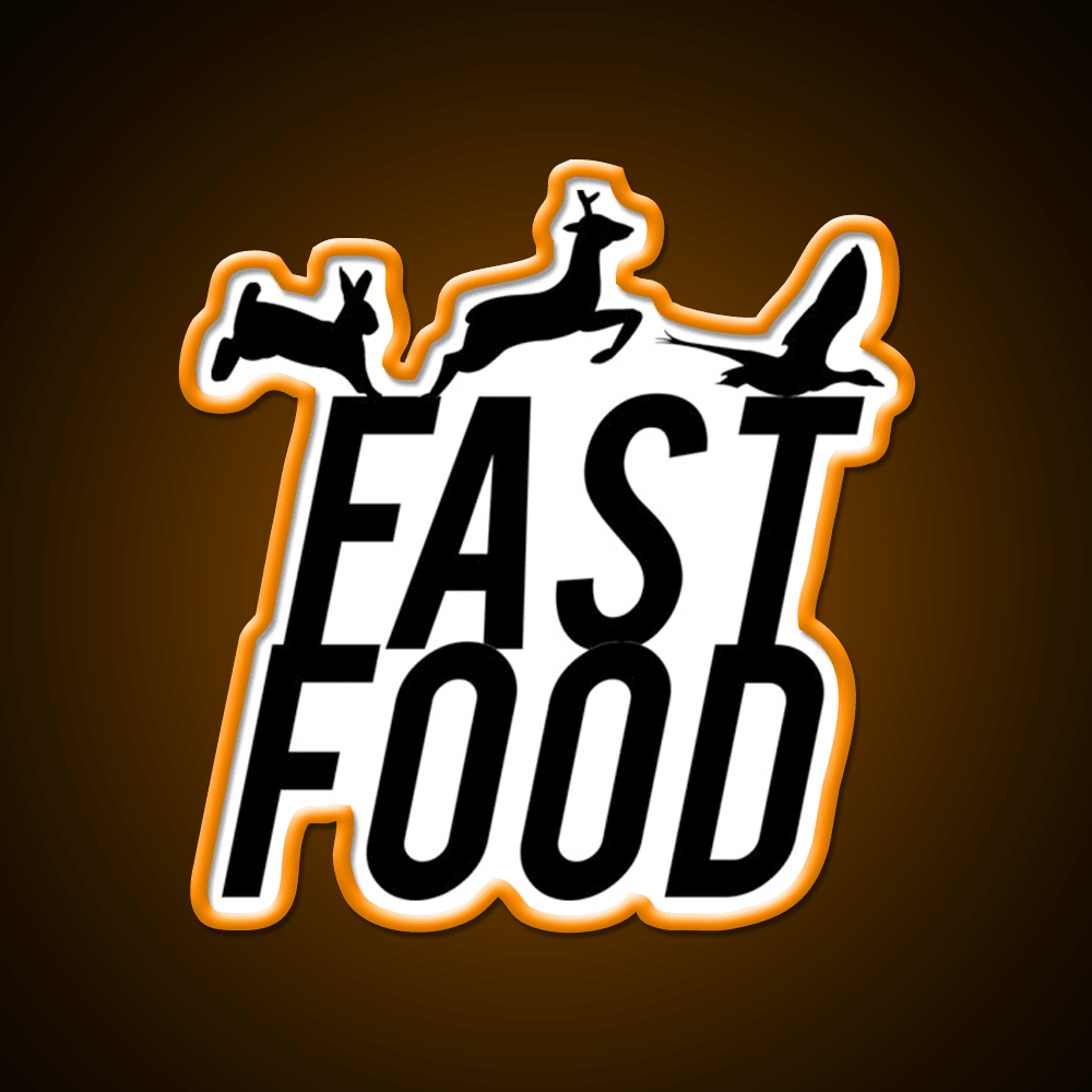 Fast Food Deer Hunter Venison Fast Food Led Neon Sign For Burger Place Rgb Color - Shineneon