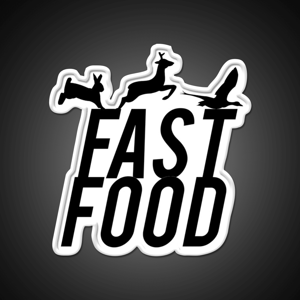 Fast Food Deer Hunter Venison Fast Food Led Neon Sign For Burger Place Rgb Color - Shineneon