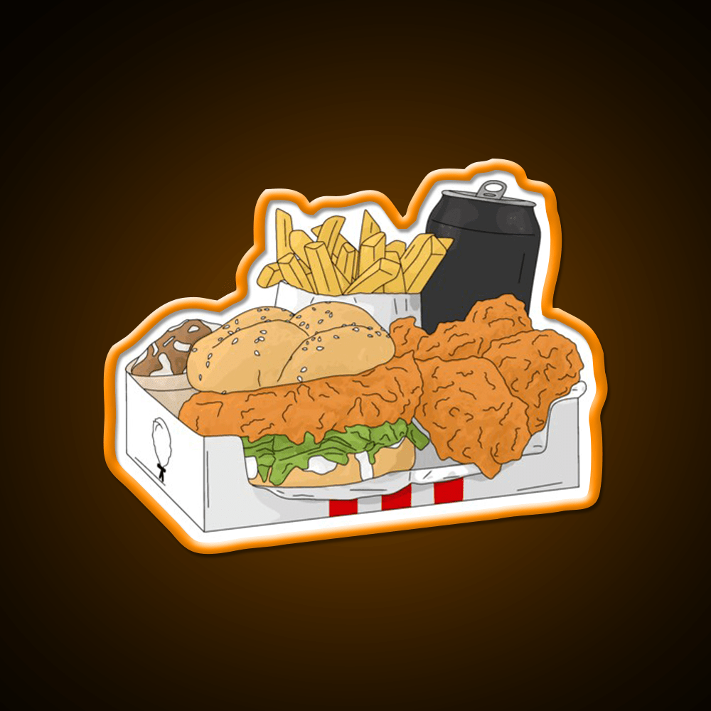 Fast Food Design Fast Food Led Neon Sign For Burger Place Wall Art Rgb Color - Shineneon