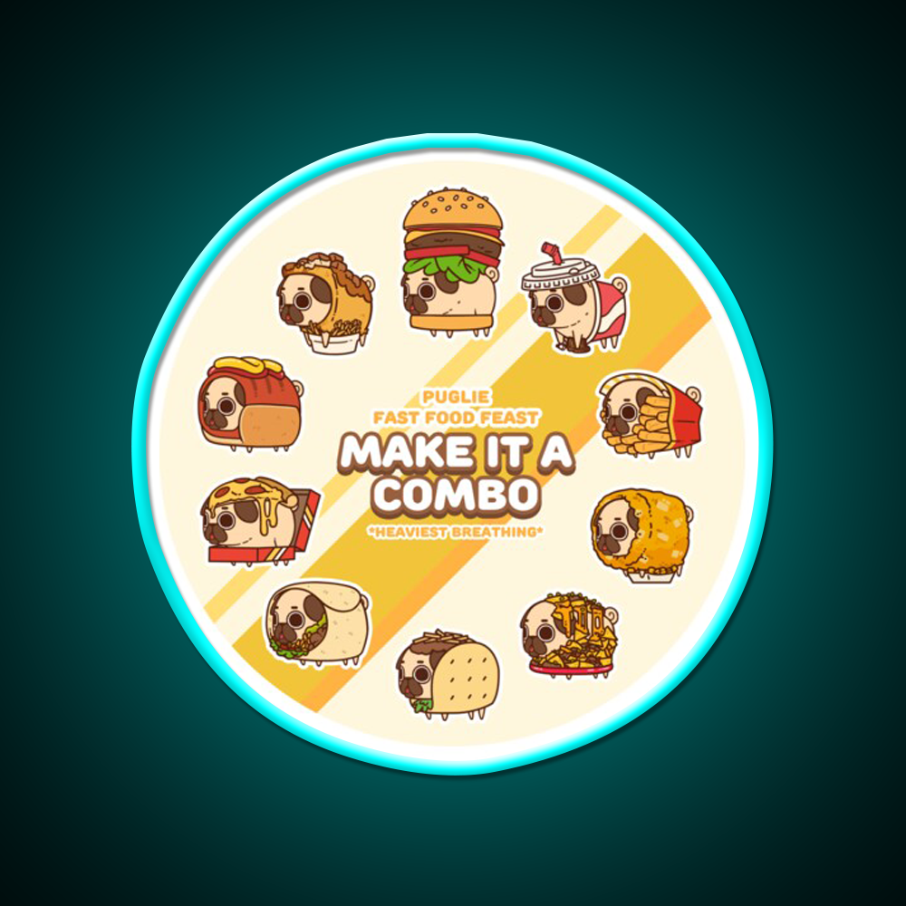 Fast Food Feast Fast Food Led Neon Sign For Burger Place Rgb Color