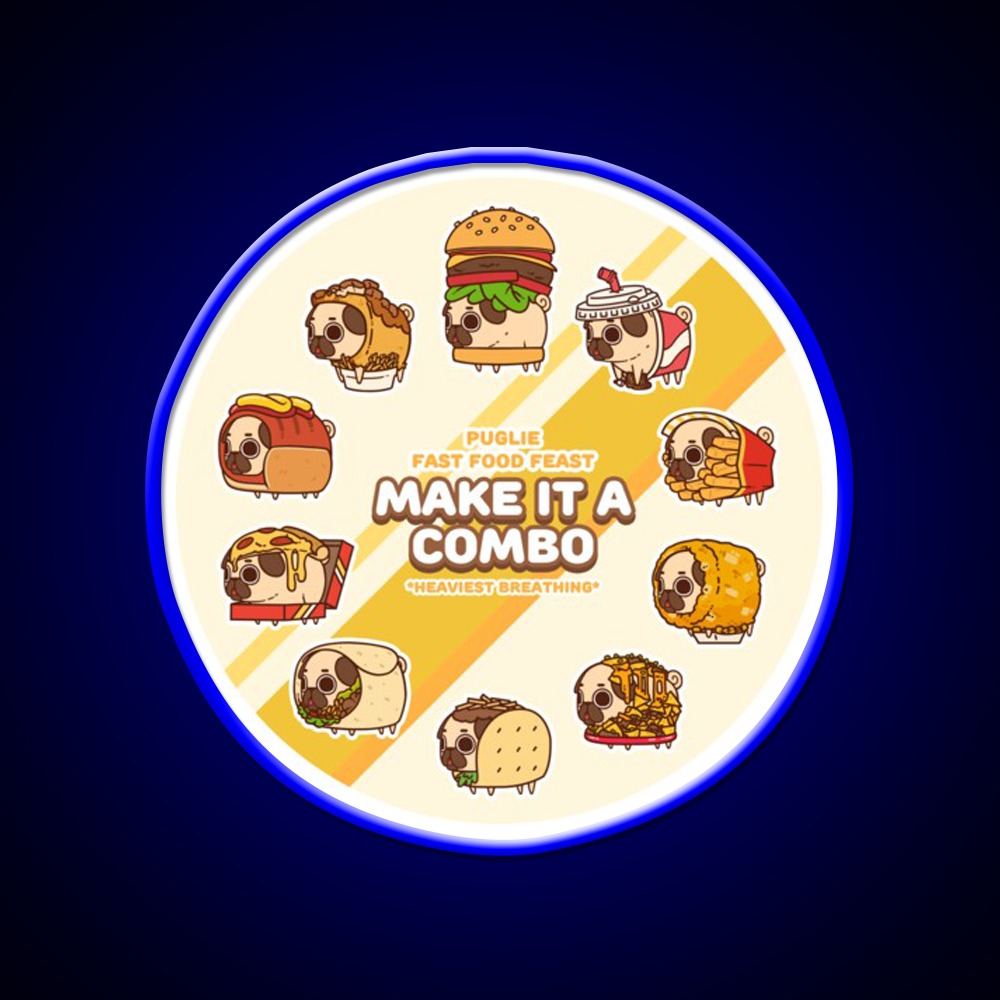 Fast Food Feast Fast Food Led Neon Sign For Burger Place Rgb Color