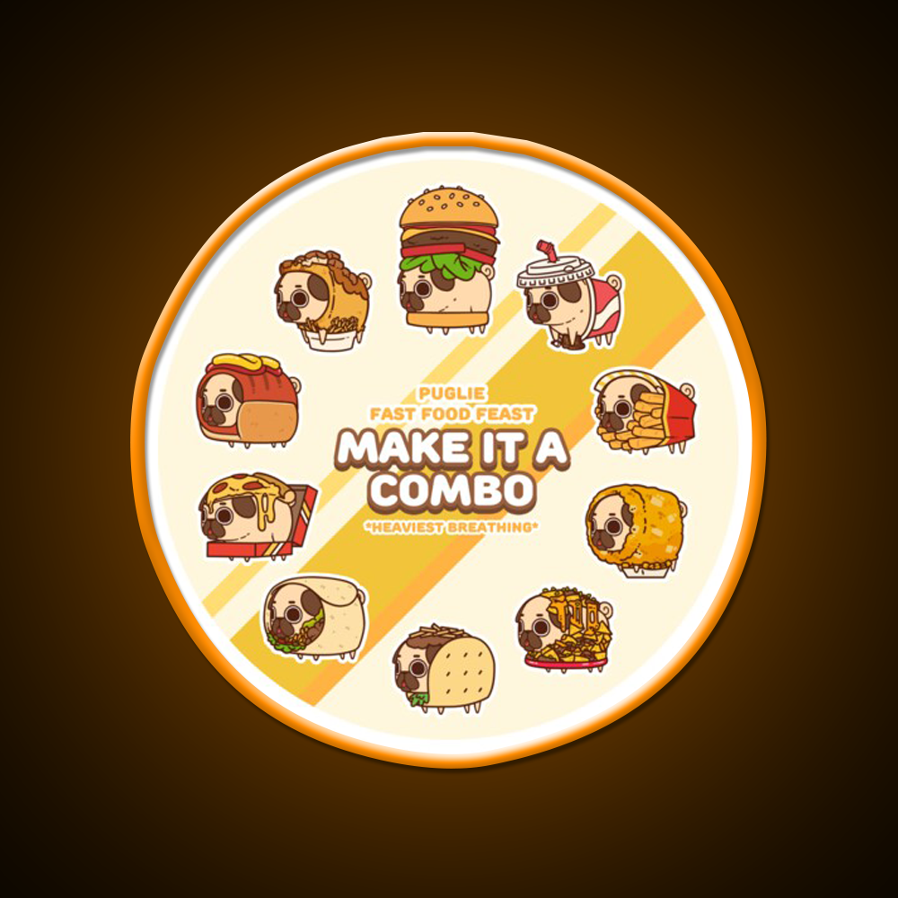 Fast Food Feast Fast Food Led Neon Sign For Burger Place Rgb Color