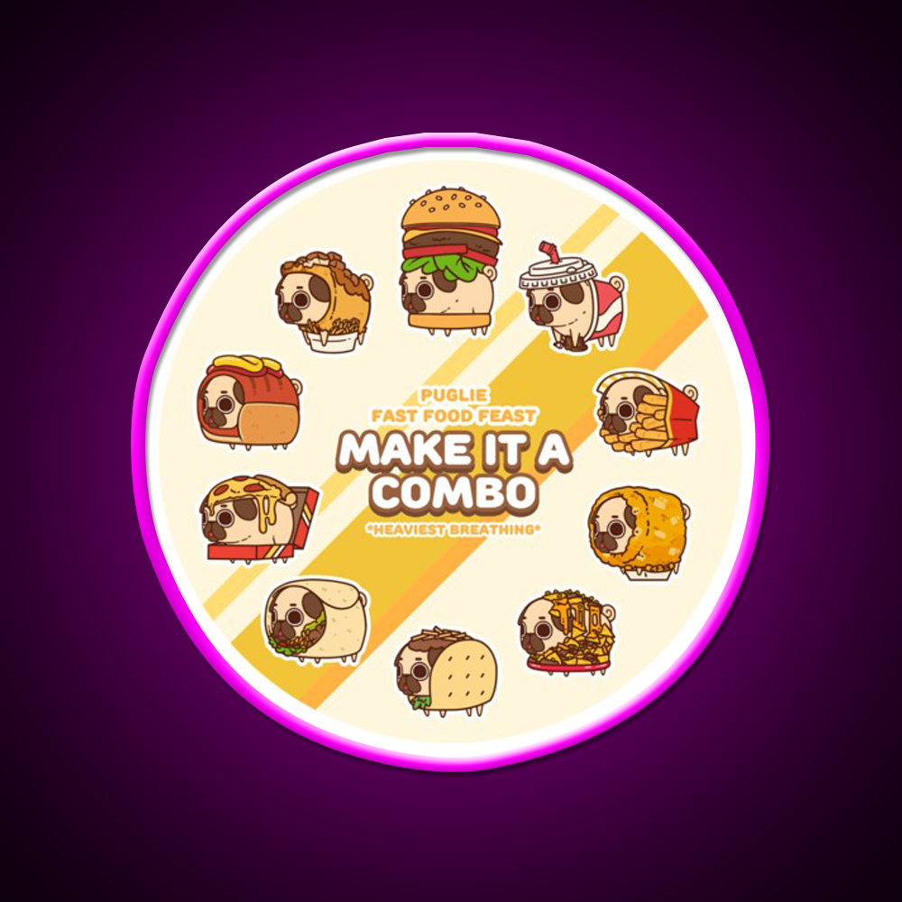 Fast Food Feast Fast Food Led Neon Sign For Burger Place Rgb Color