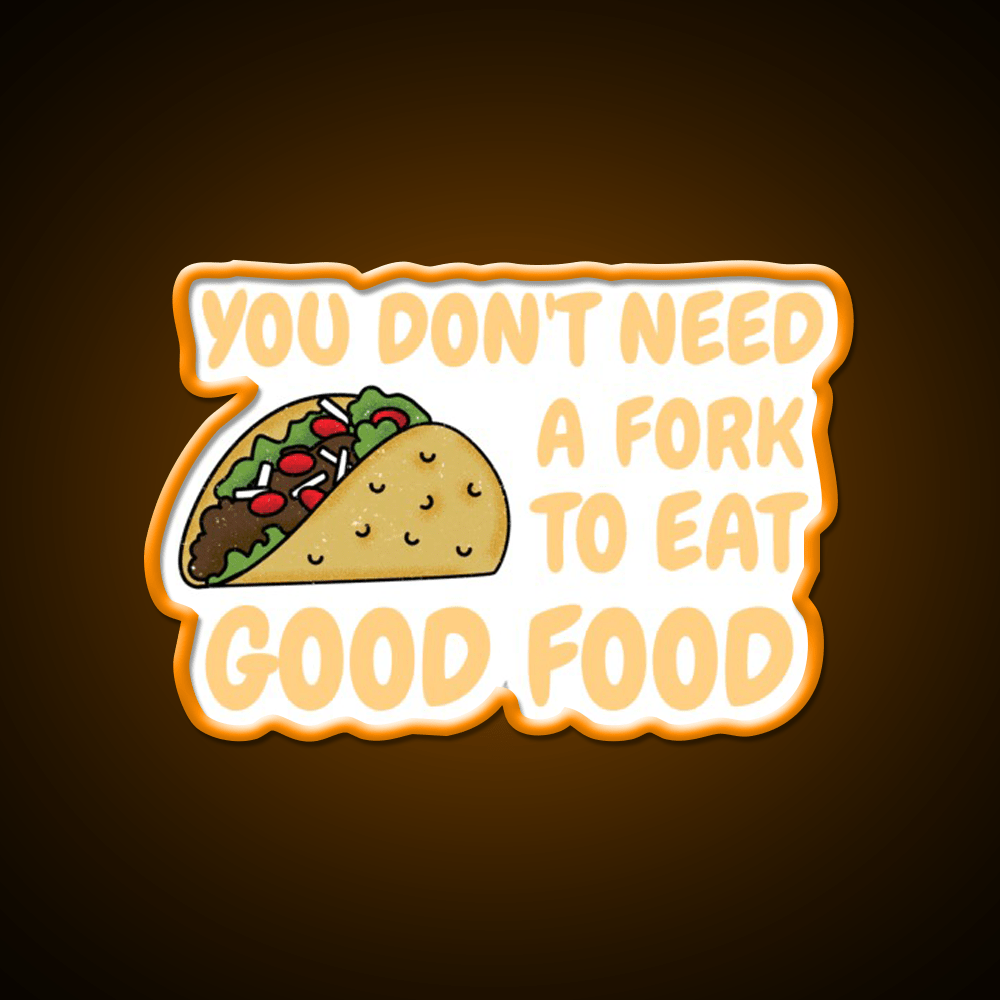 Fast Food Good Food Funny Quote Fast Food Led Neon Sign For Burger Place Rgb Color - Shineneon