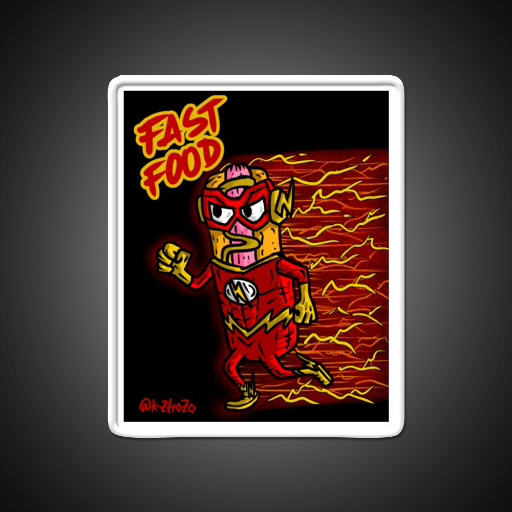 Fast Food Hot Dog Flash Fast Food Led Neon Sign For Burger Place Rgb Color - Shineneon