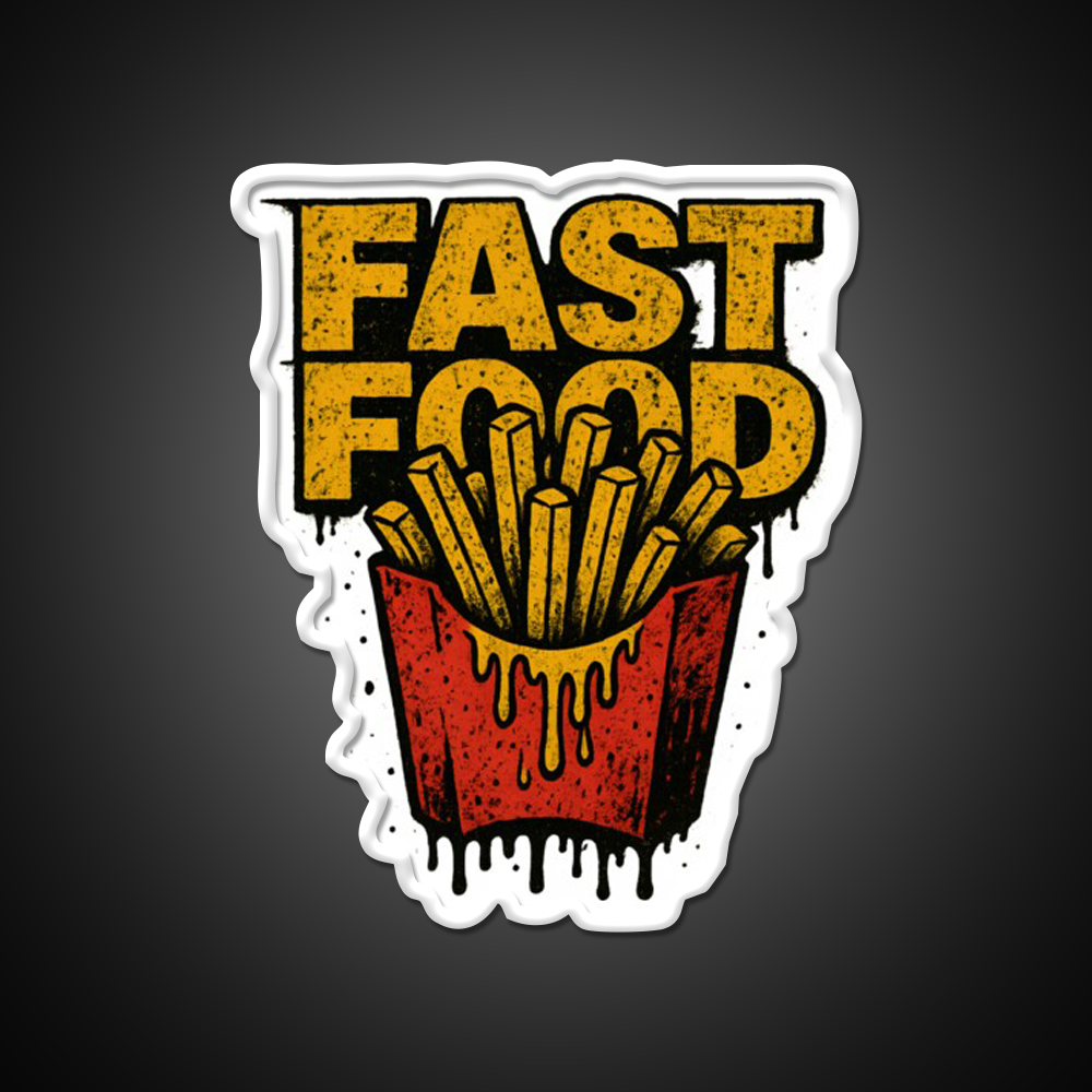 Fast Food Led Neon Sign For Burger Place Business Neon Sign Rgb Color