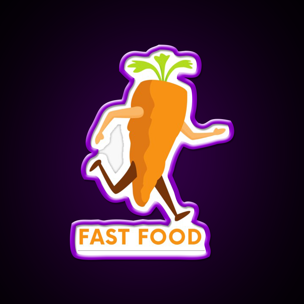 Fast Food Led Neon Sign For Burger Place Neon Sign Rgb Color