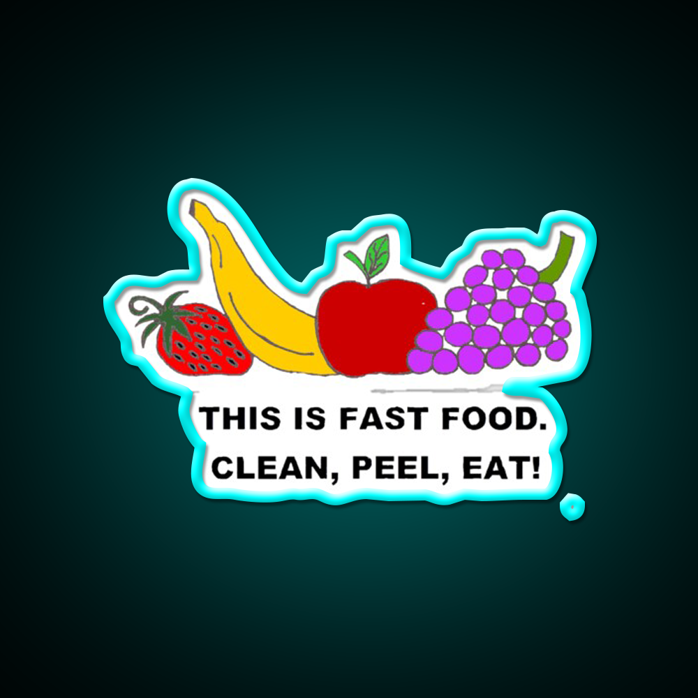 Fast Food Led Neon Sign For Burger Place Retro Diner Neon Sign Rgb Color